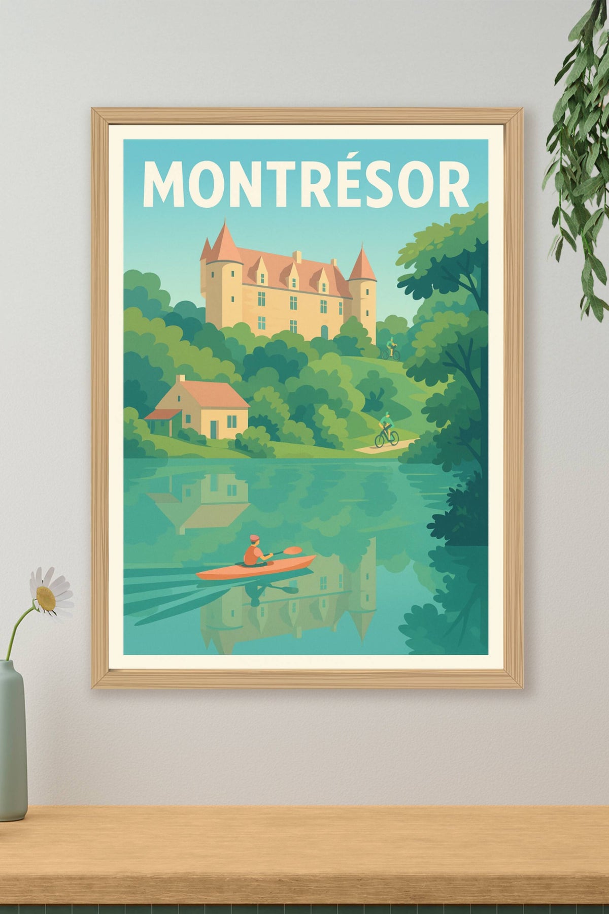 Affiche Montrésor — Évasion et détente au cœur de la nature · poster d'art de Montrésor