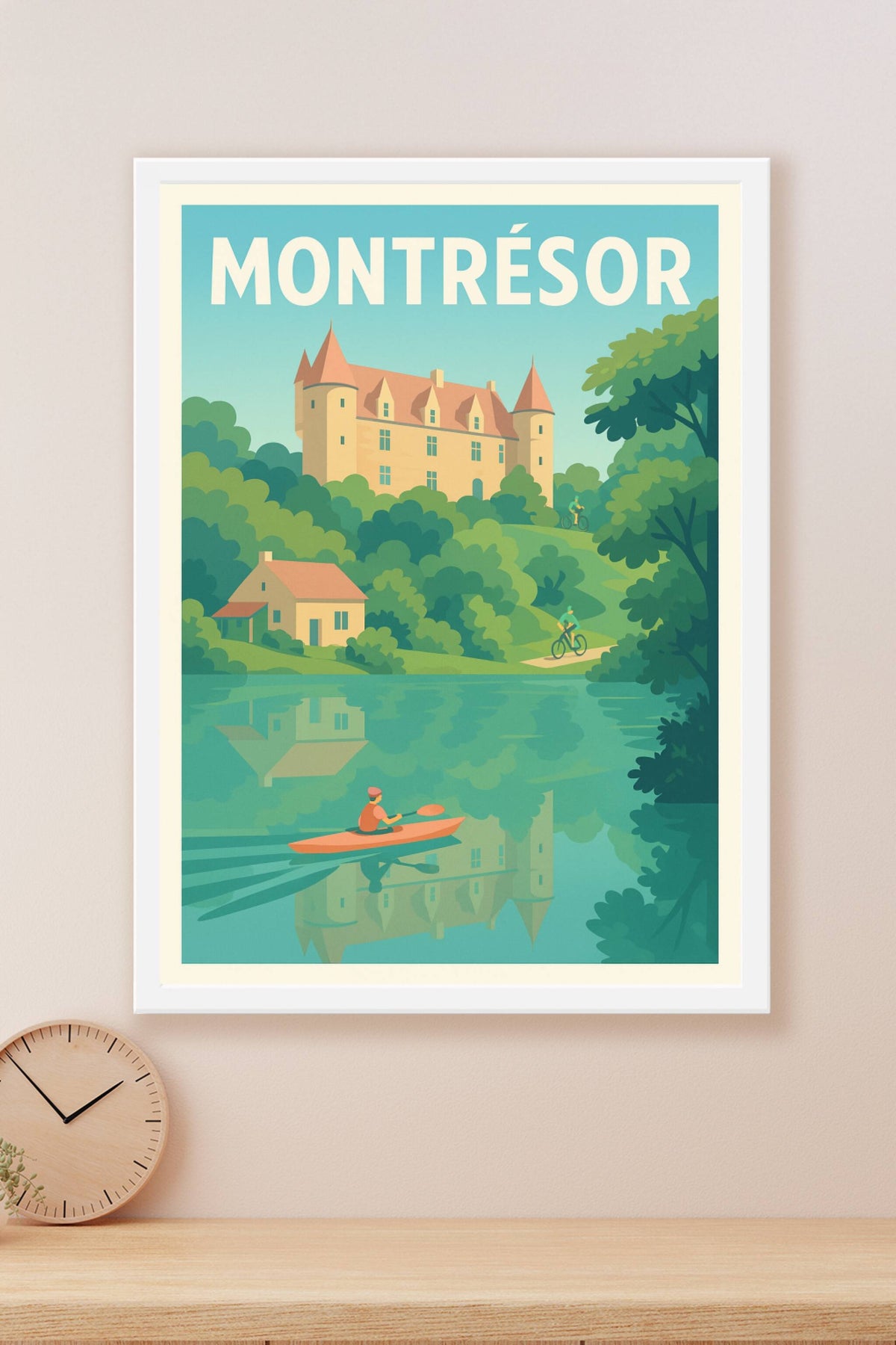 Affiche Montrésor — Évasion et détente au cœur de la nature · poster d'art de Montrésor