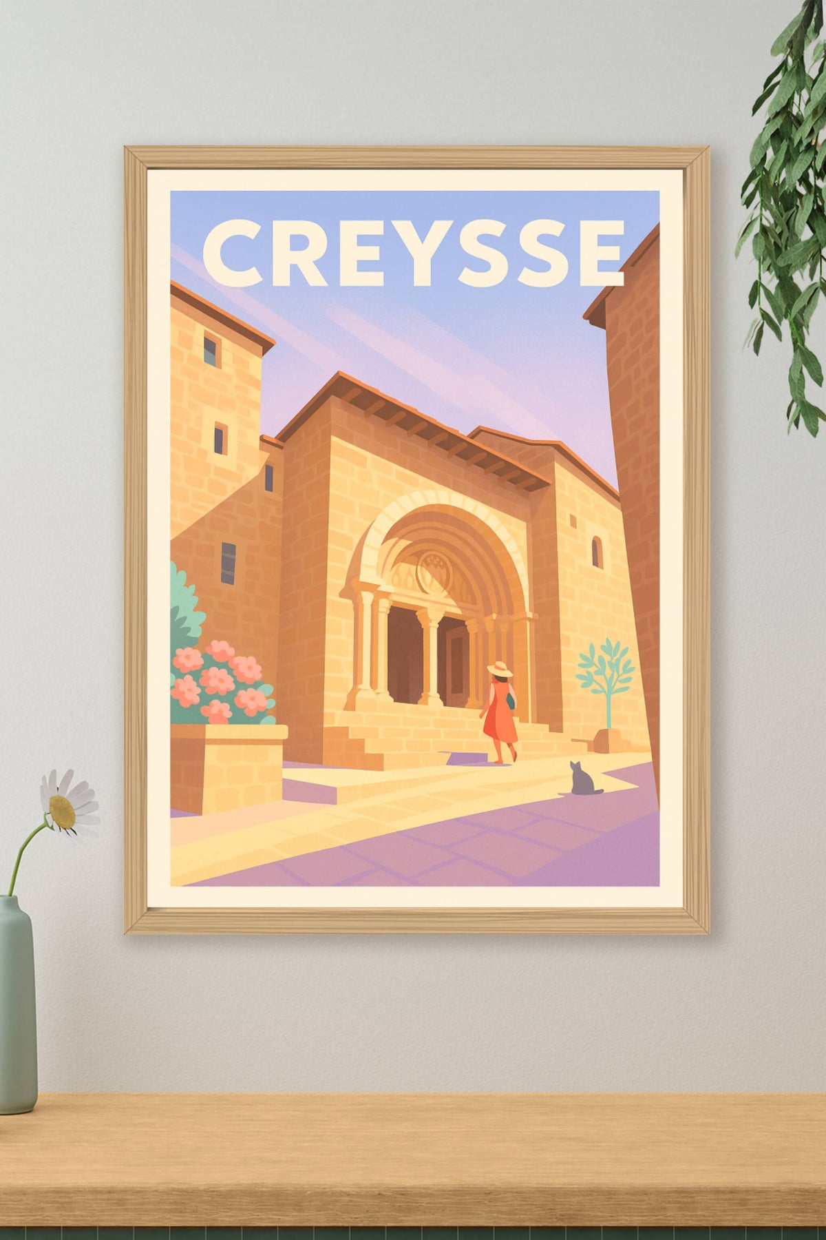 Affiche Creysse — Charme historique en lumière douce · poster d'art de Creysse