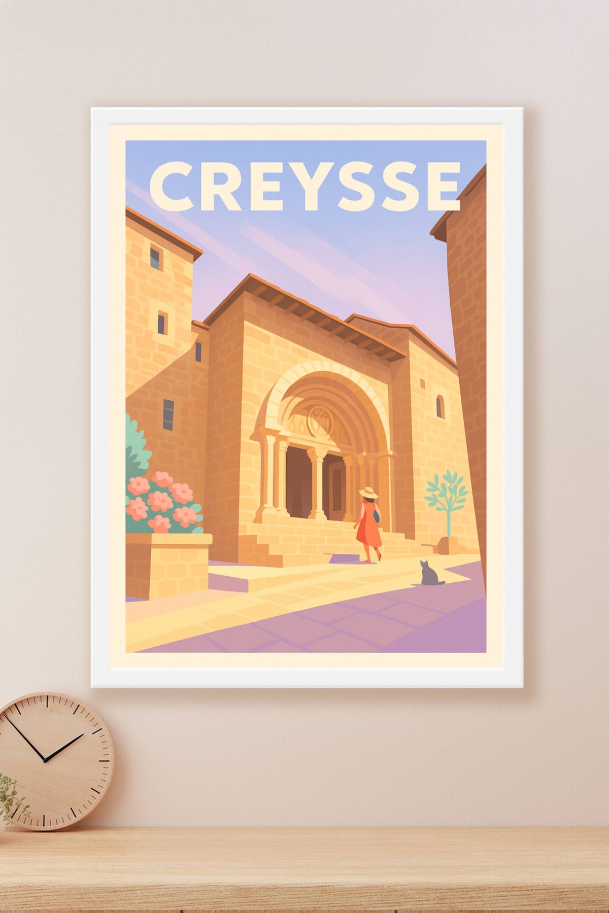 Affiche Creysse — Charme historique en lumière douce · poster d'art de Creysse