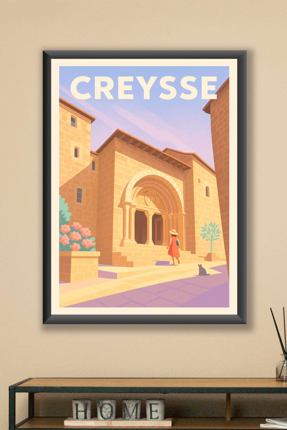 Affiche Creysse — Charme historique en lumière douce · poster d'art de Creysse