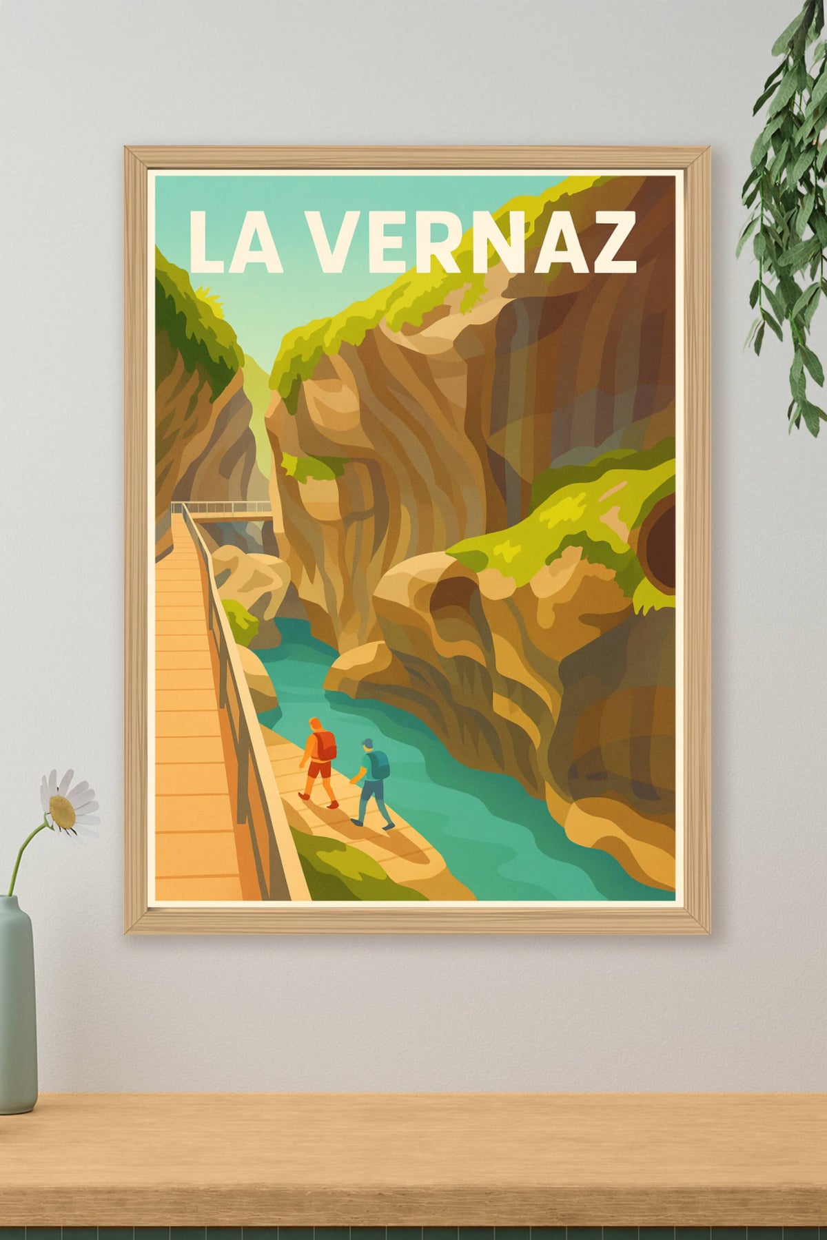 Affiche La Vernaz — Évasion au cœur des gorges sauvages · poster d'art de La Vernaz