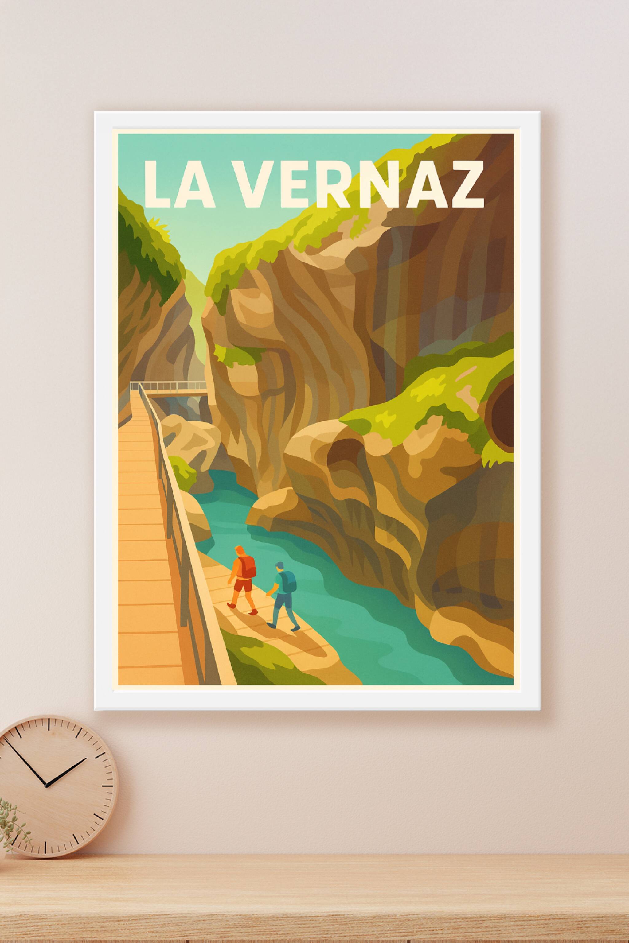 Affiche La Vernaz — Évasion au cœur des gorges sauvages · poster d'art de La Vernaz