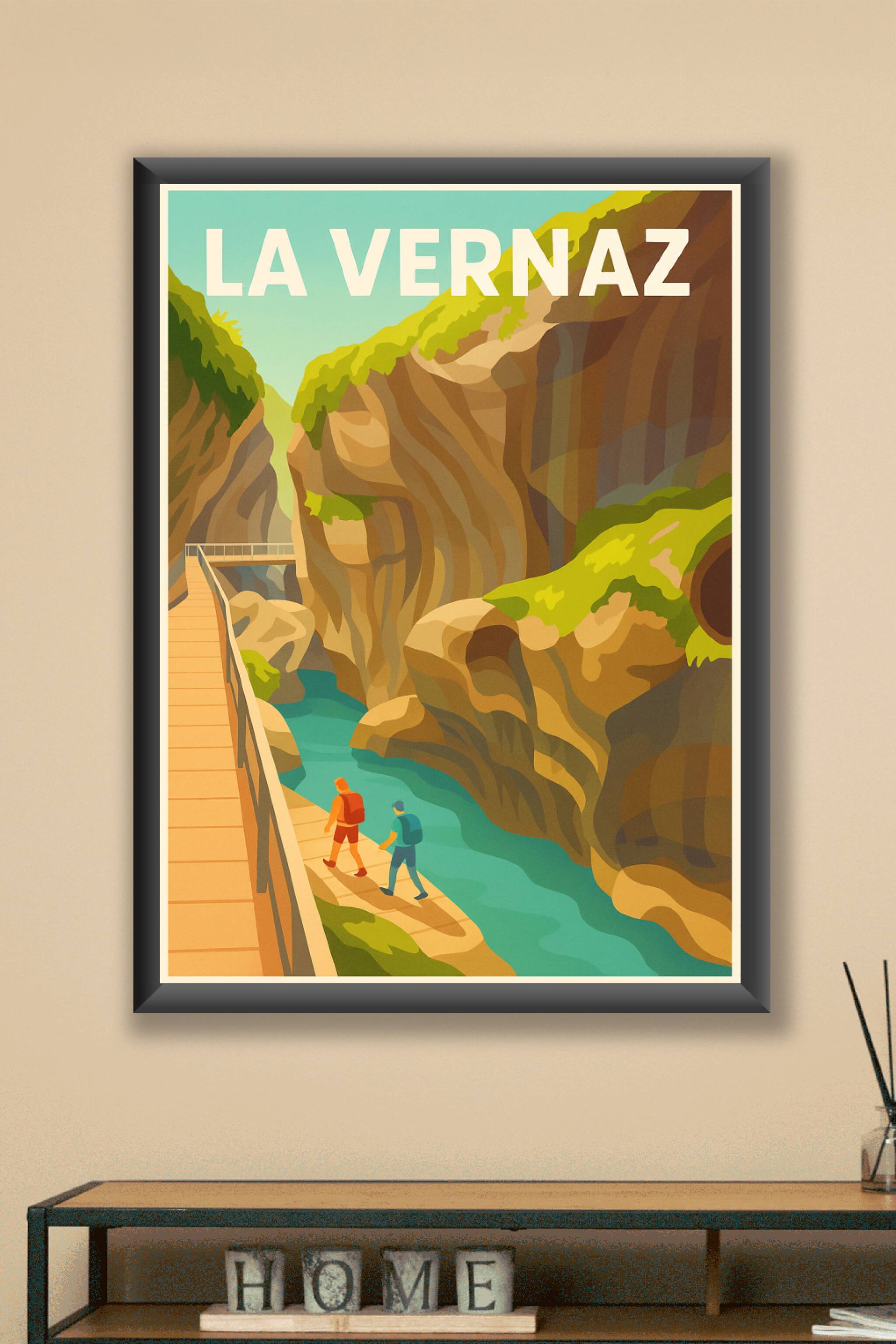 Affiche La Vernaz — Évasion au cœur des gorges sauvages · poster d'art de La Vernaz
