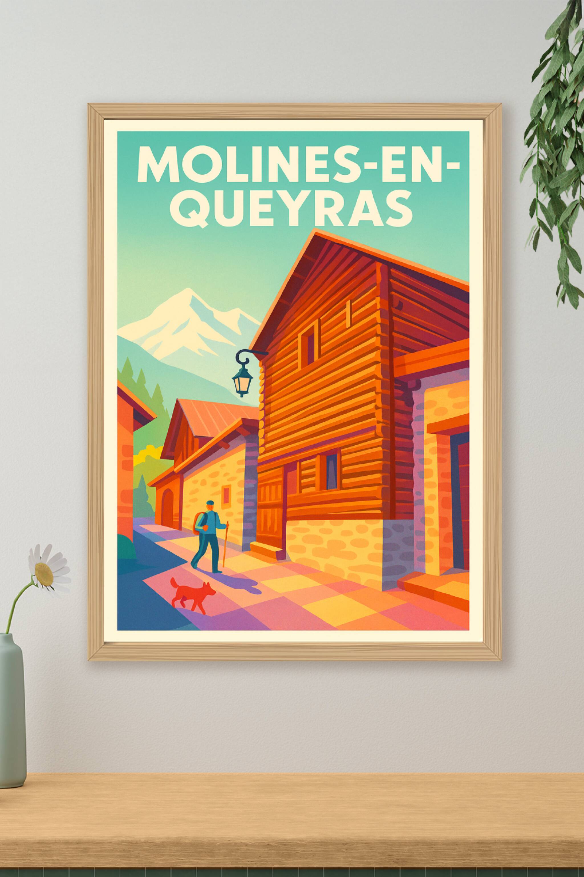 Affiche de Molines-en-Queyras - Charme Authentique des Alpes