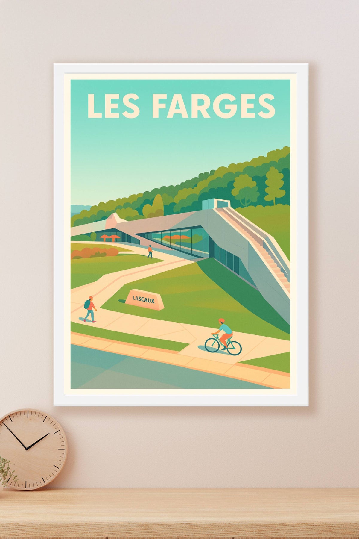 Affiche Les Farges — L'art préhistorique sublimé · poster d'art de Les Farges
