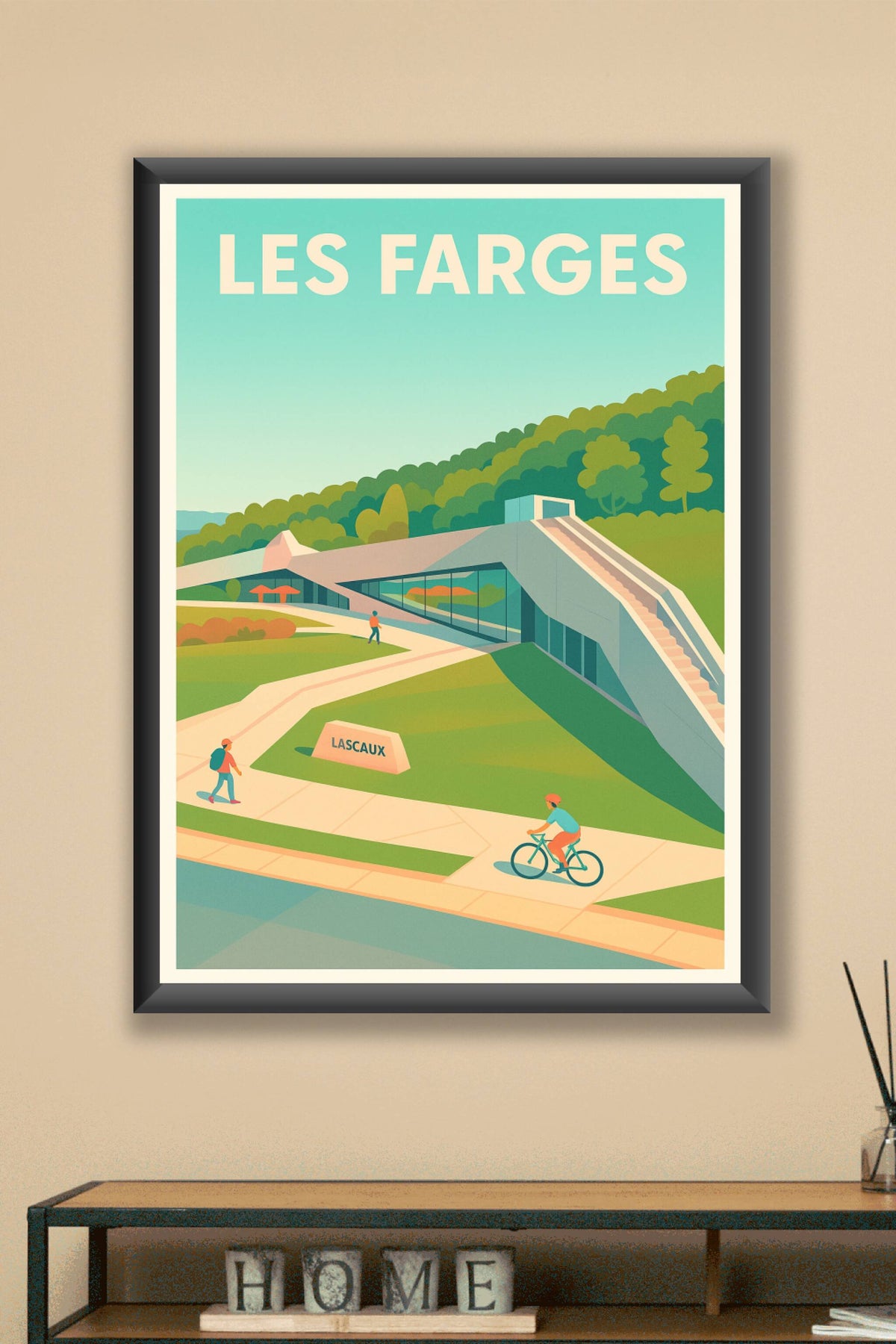 Affiche Les Farges — L'art préhistorique sublimé · poster d'art de Les Farges