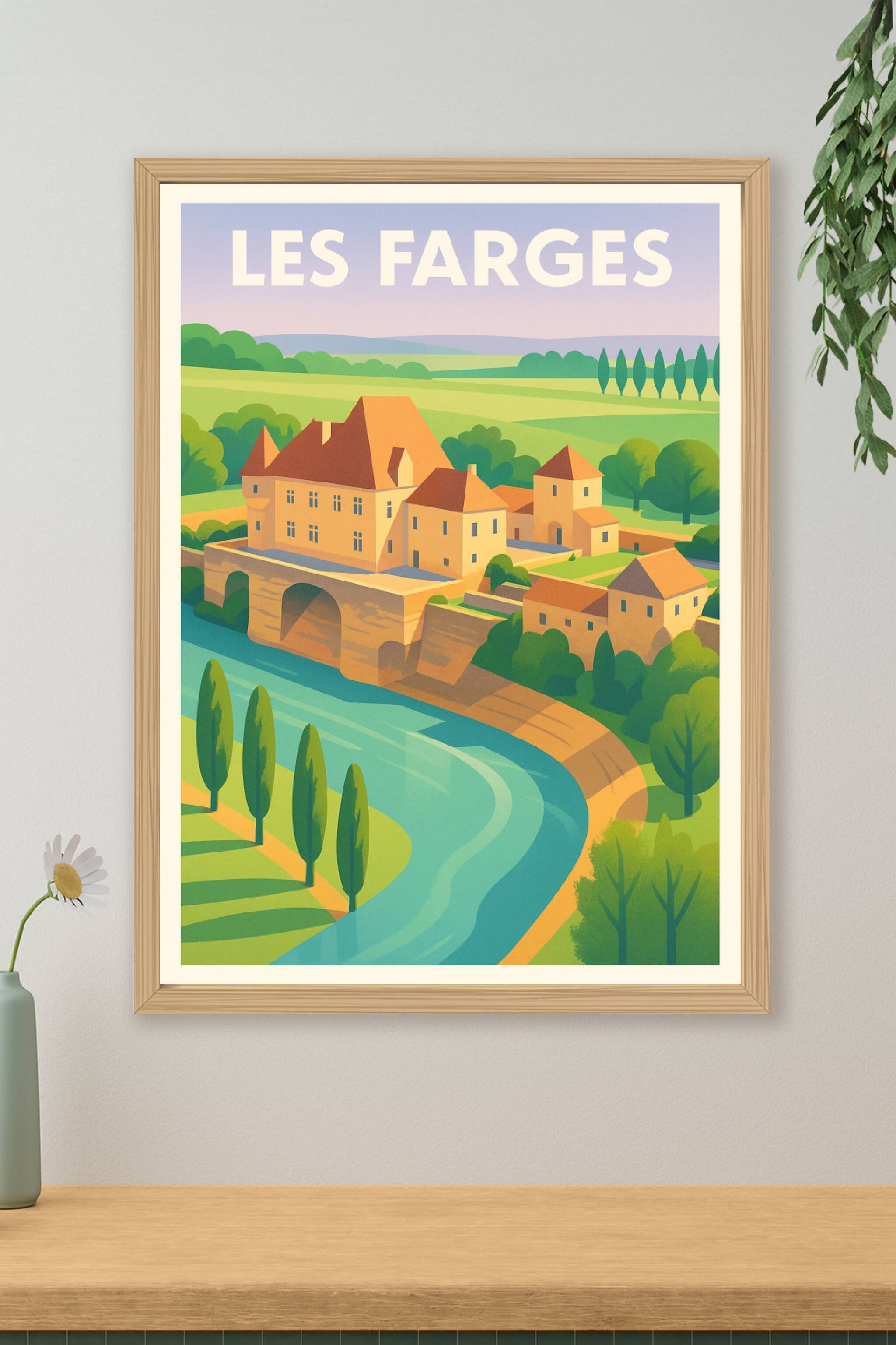 Affiche de Les Farges - Élégance et charme du Périgord