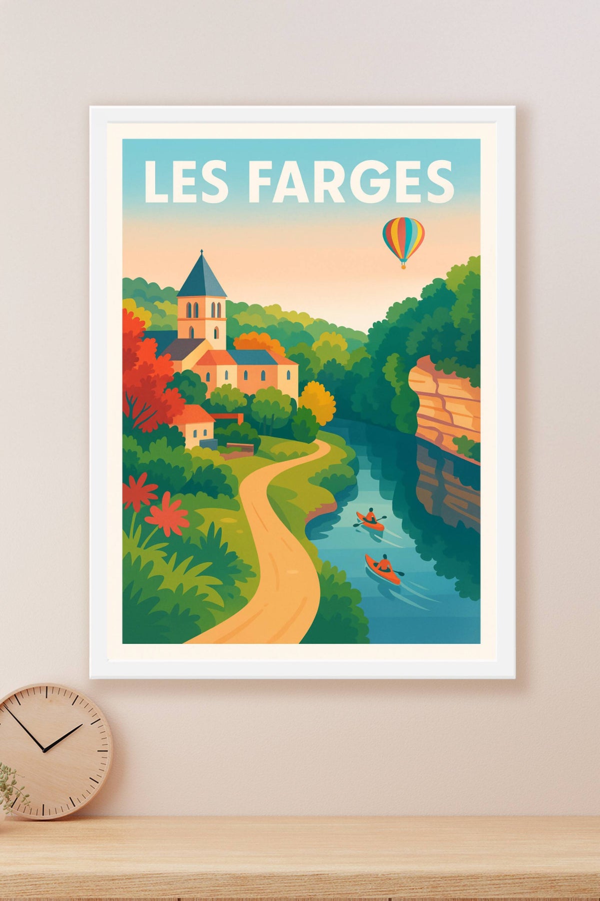 Affiche Les Farges — Évasion et nature préservée · poster d'art de Les Farges