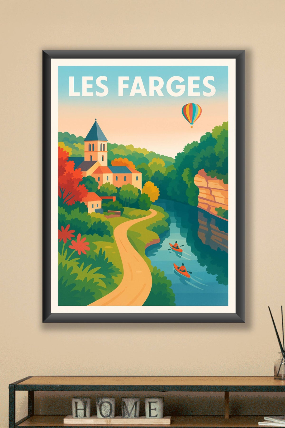 Affiche Les Farges — Évasion et nature préservée · poster d'art de Les Farges