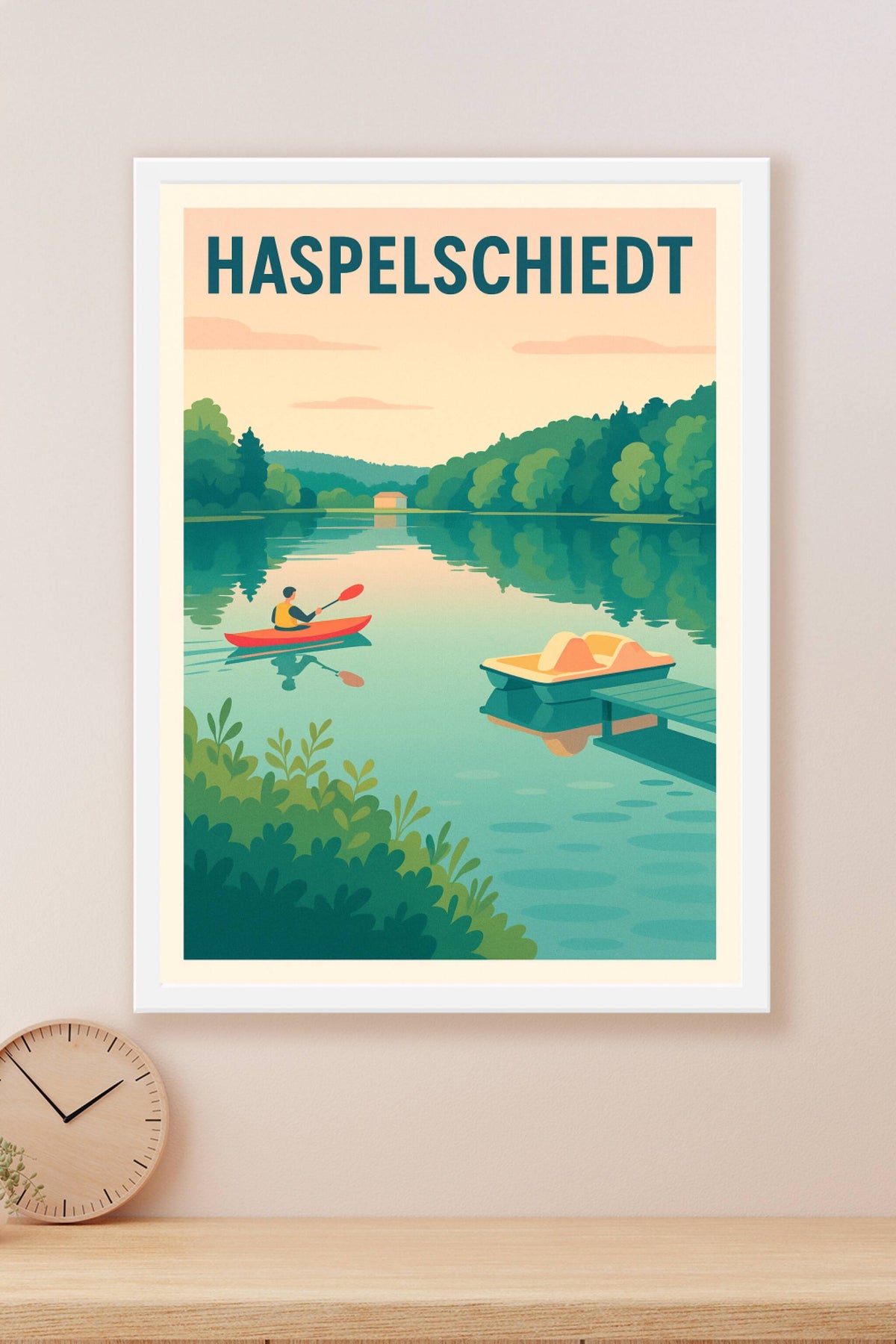 Affiche Haspelschiedt — Évasion nautique paisible · poster d'art de Haspelschiedt