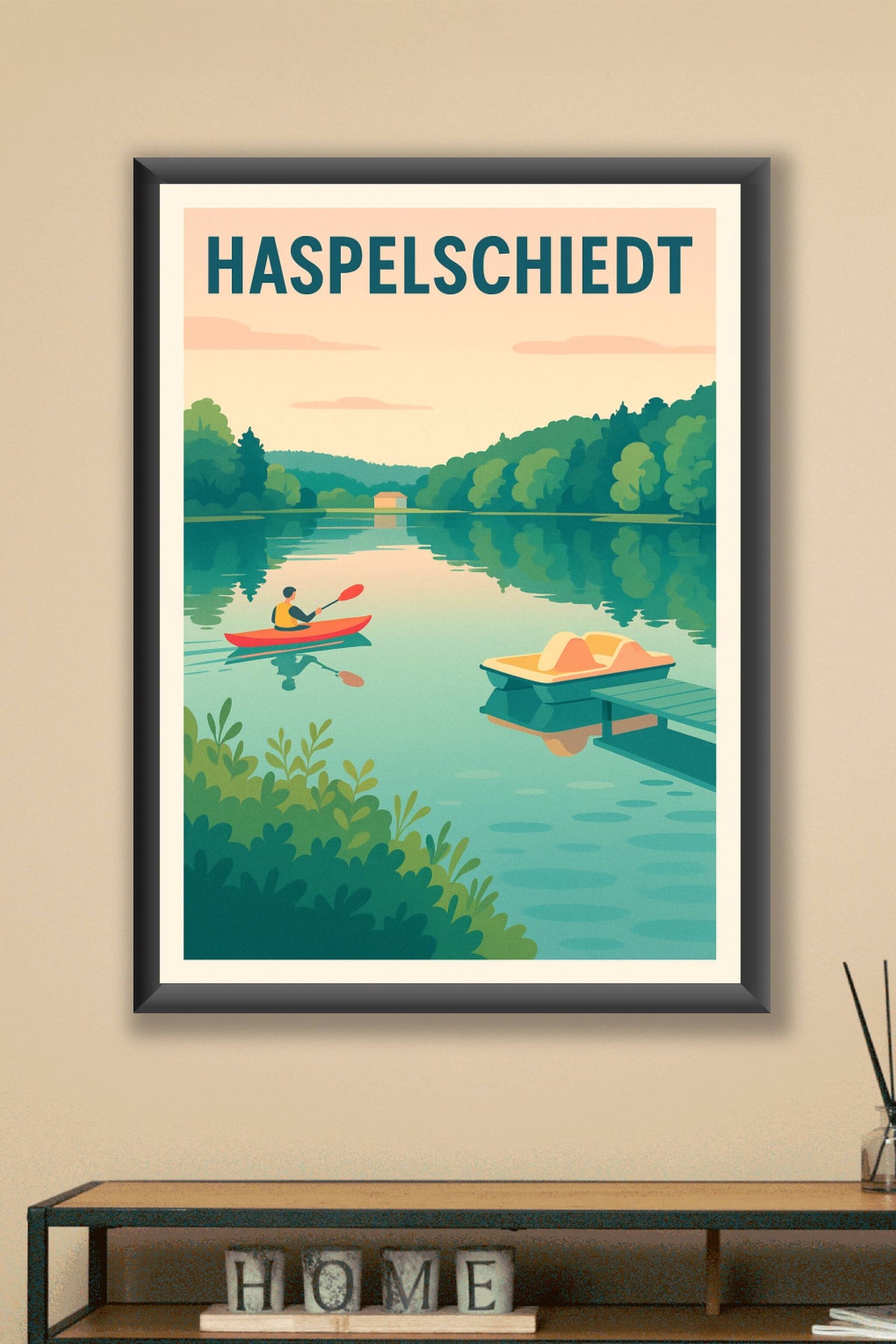 Affiche Haspelschiedt — Évasion nautique paisible · poster d'art de Haspelschiedt