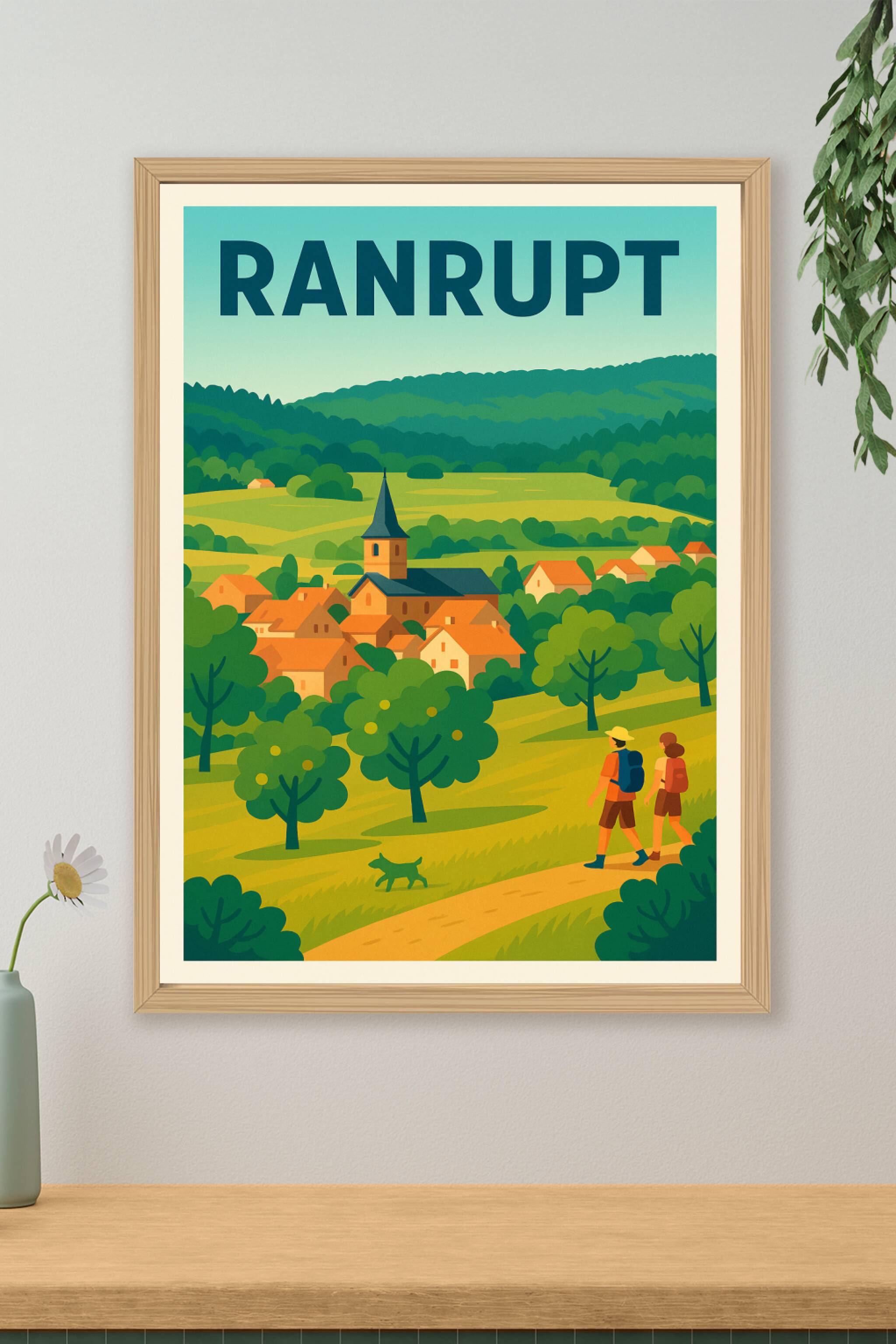 Affiche Ranrupt — Invitation à la balade en pleine nature · poster d'art de Ranrupt