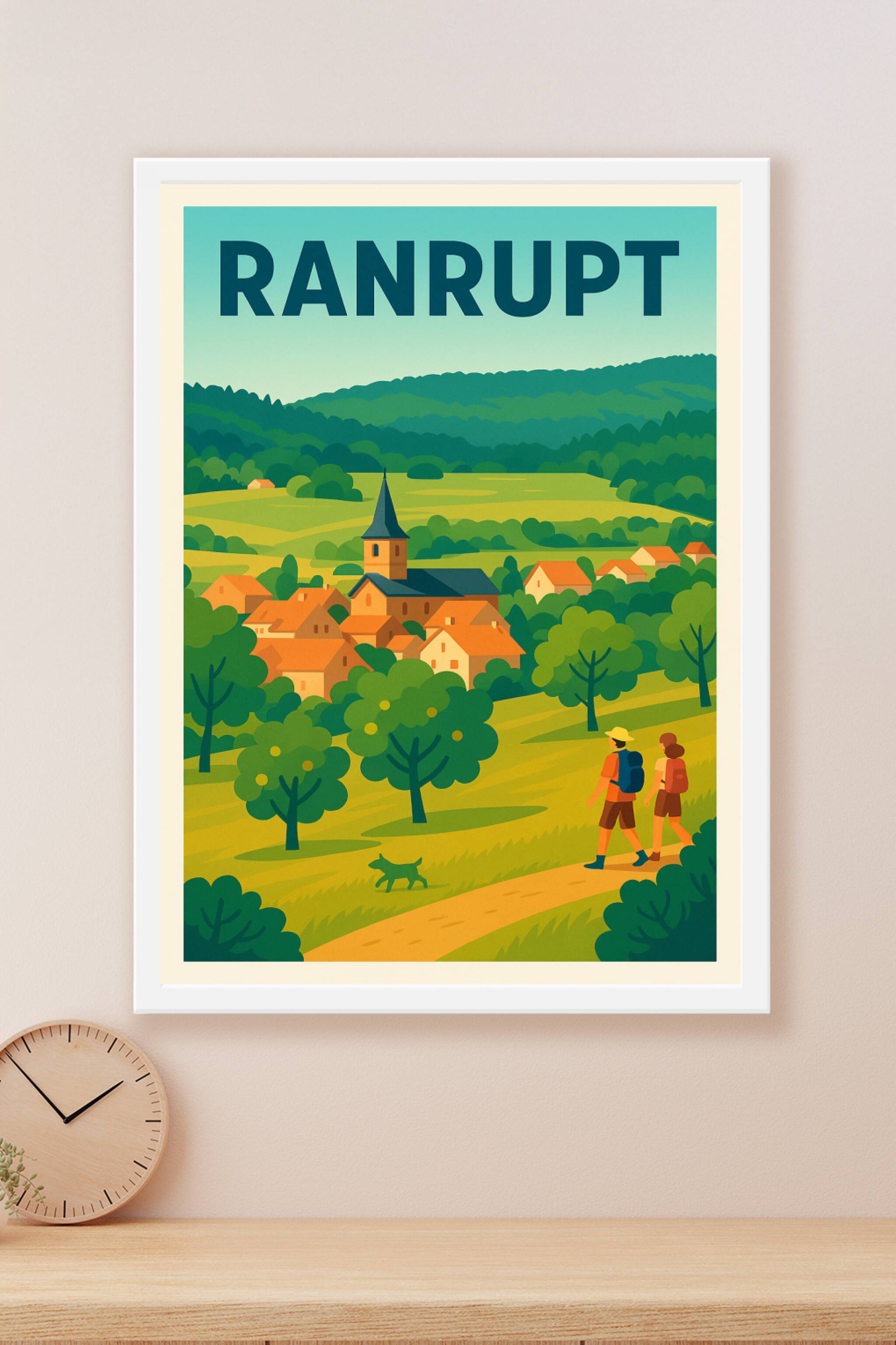 Affiche Ranrupt — Invitation à la balade en pleine nature · poster d'art de Ranrupt