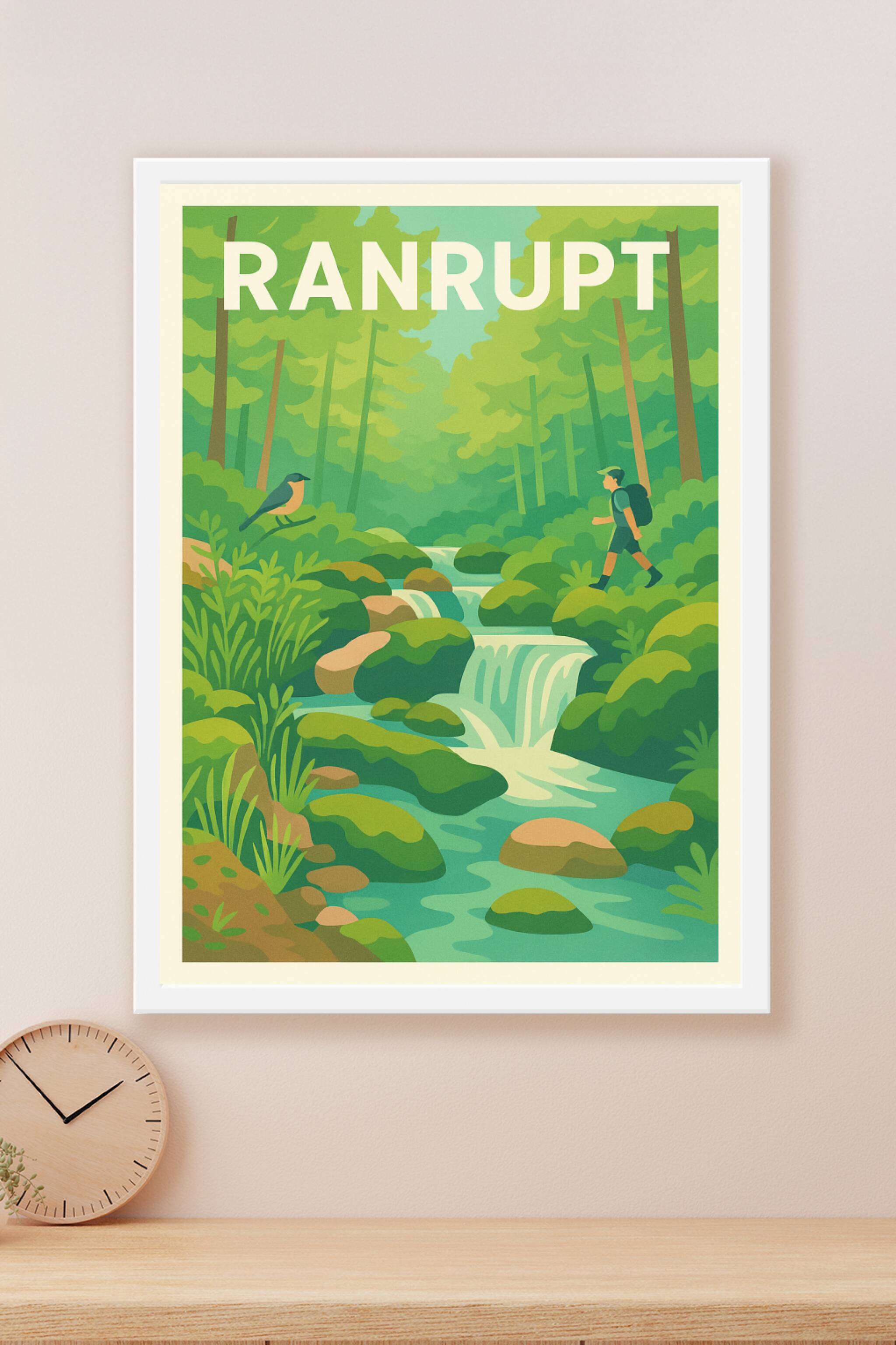 Affiche Ranrupt — Invitation à la randonnée en pleine nature · poster d'art de Ranrupt