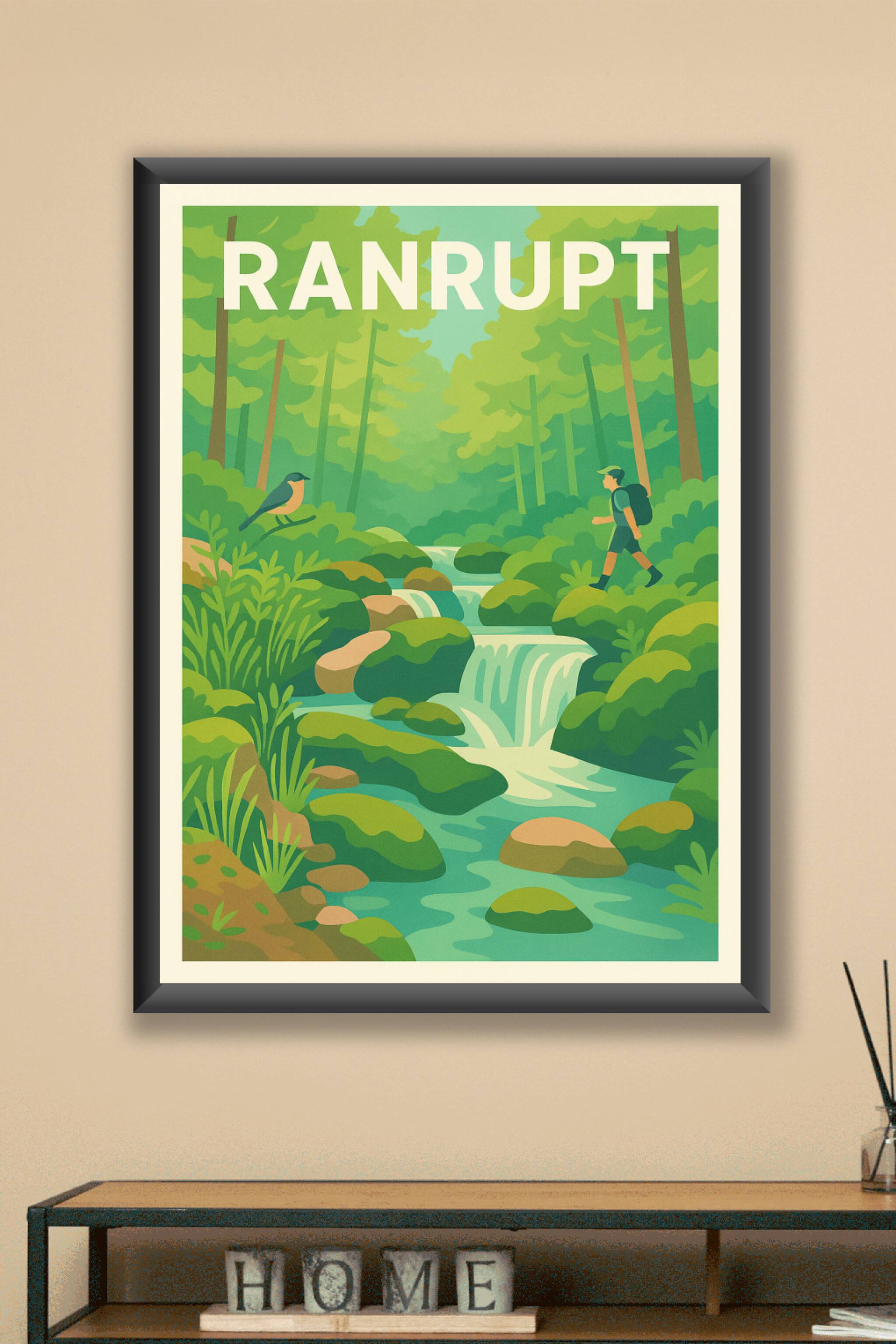 Affiche Ranrupt — Invitation à la randonnée en pleine nature · poster d'art de Ranrupt