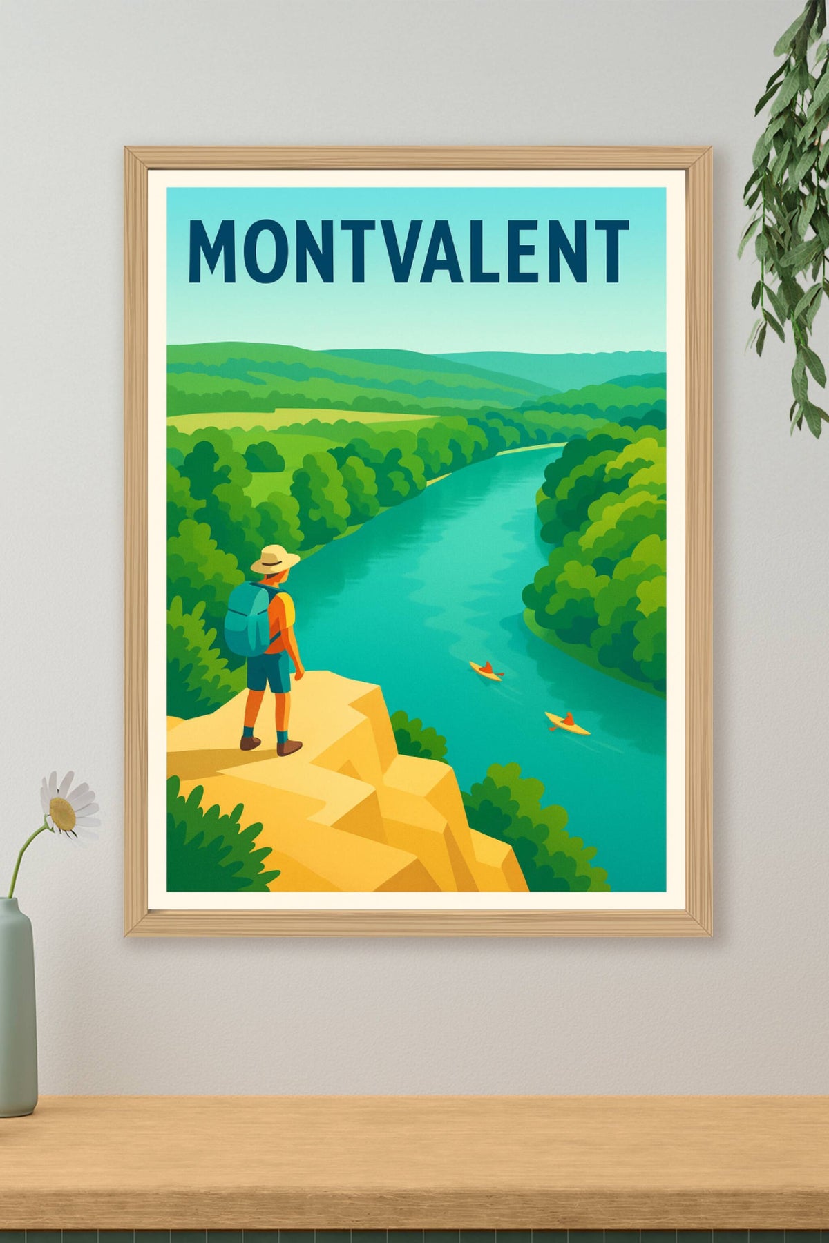 Affiche Montvalent — Évasion au cœur de la nature · poster d'art de Montvalent
