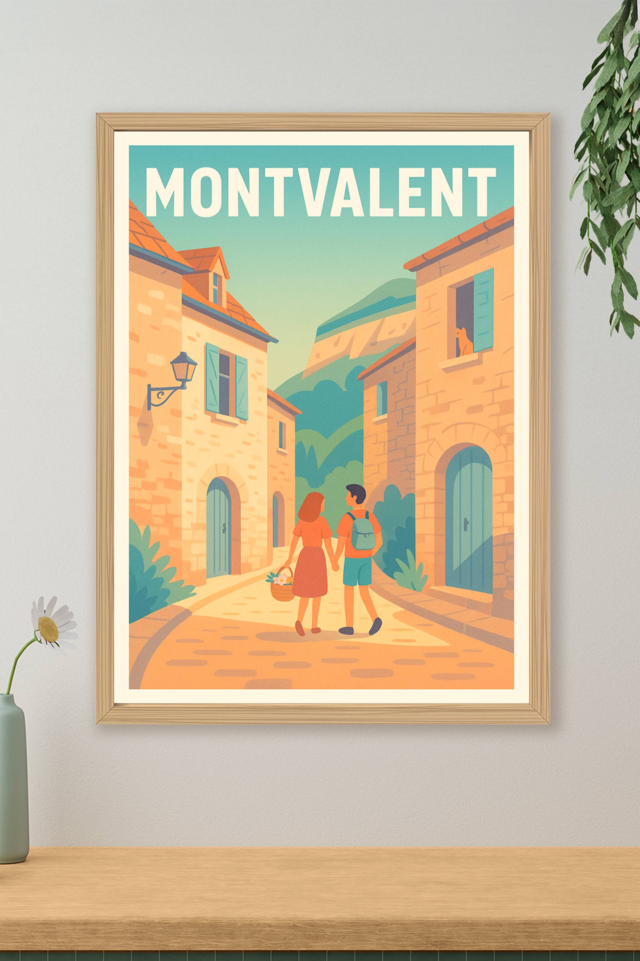 Affiche de Montvalent - Promenade au cœur d'un village paisible