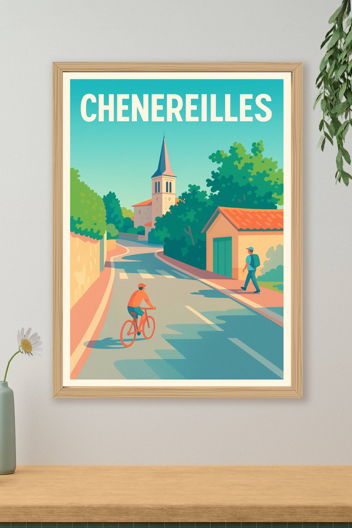 Affiche Chéneireilles — Lumières et douceur d'une balade tranquille · poster d'art de Chéneireilles