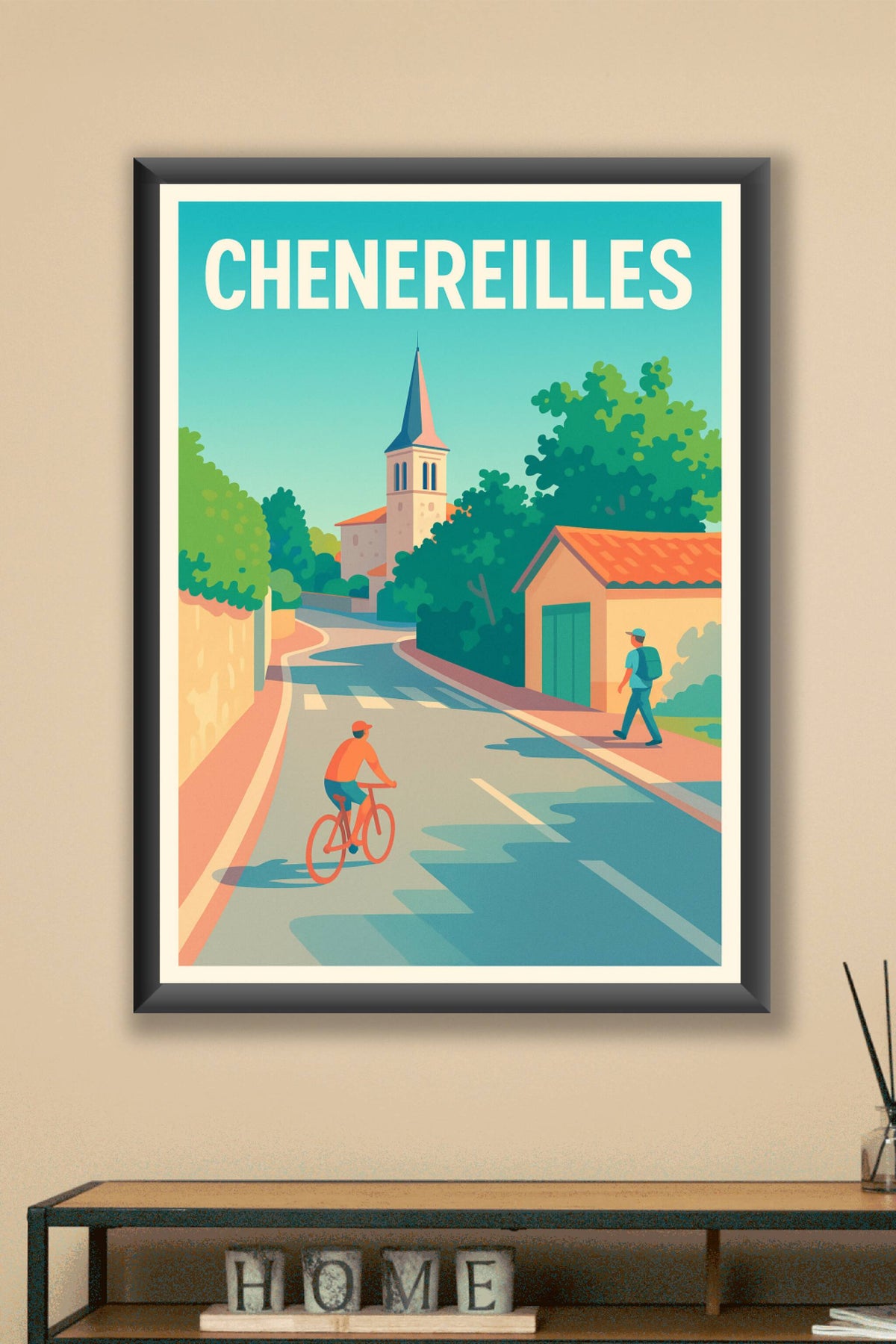 Affiche Chéneireilles — Lumières et douceur d'une balade tranquille · poster d'art de Chéneireilles