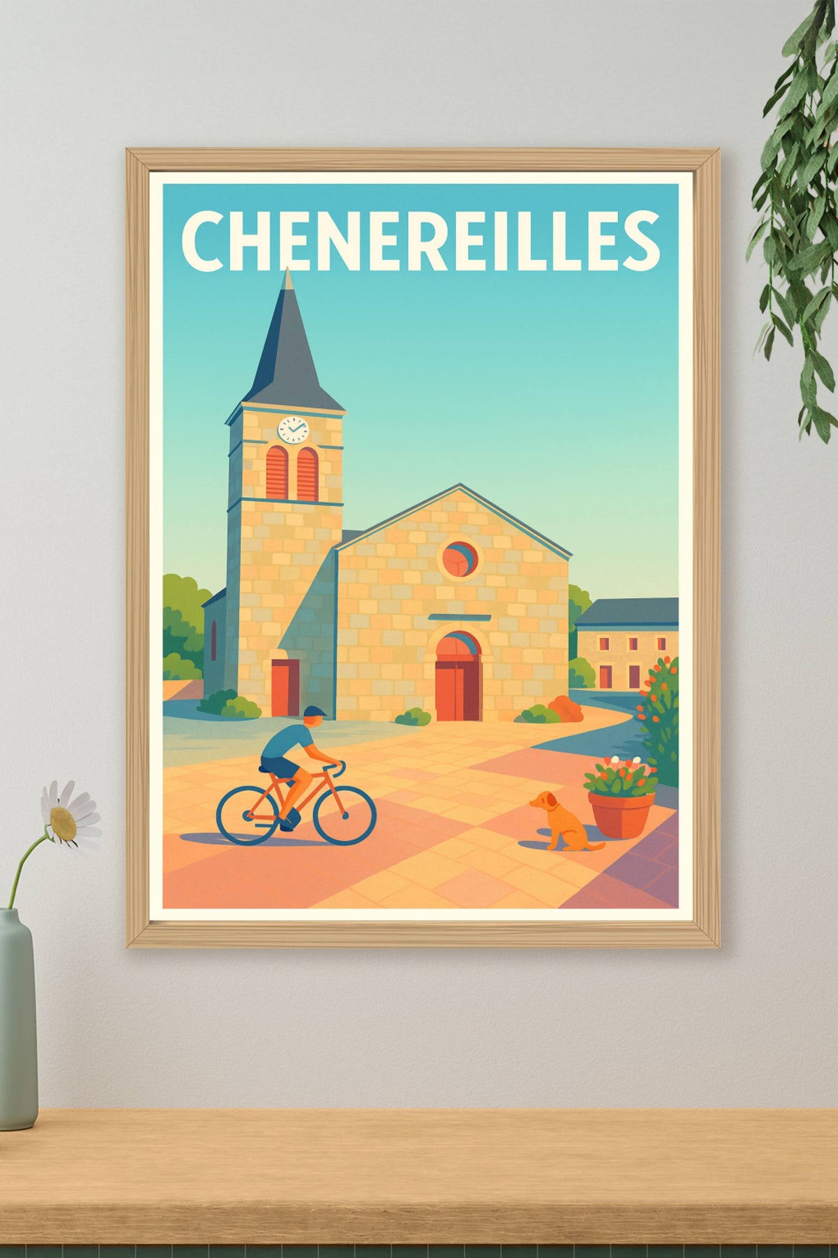 Affiche Cheneireilles — Charme paisible et douceur de vie · poster d'art de Cheneireilles