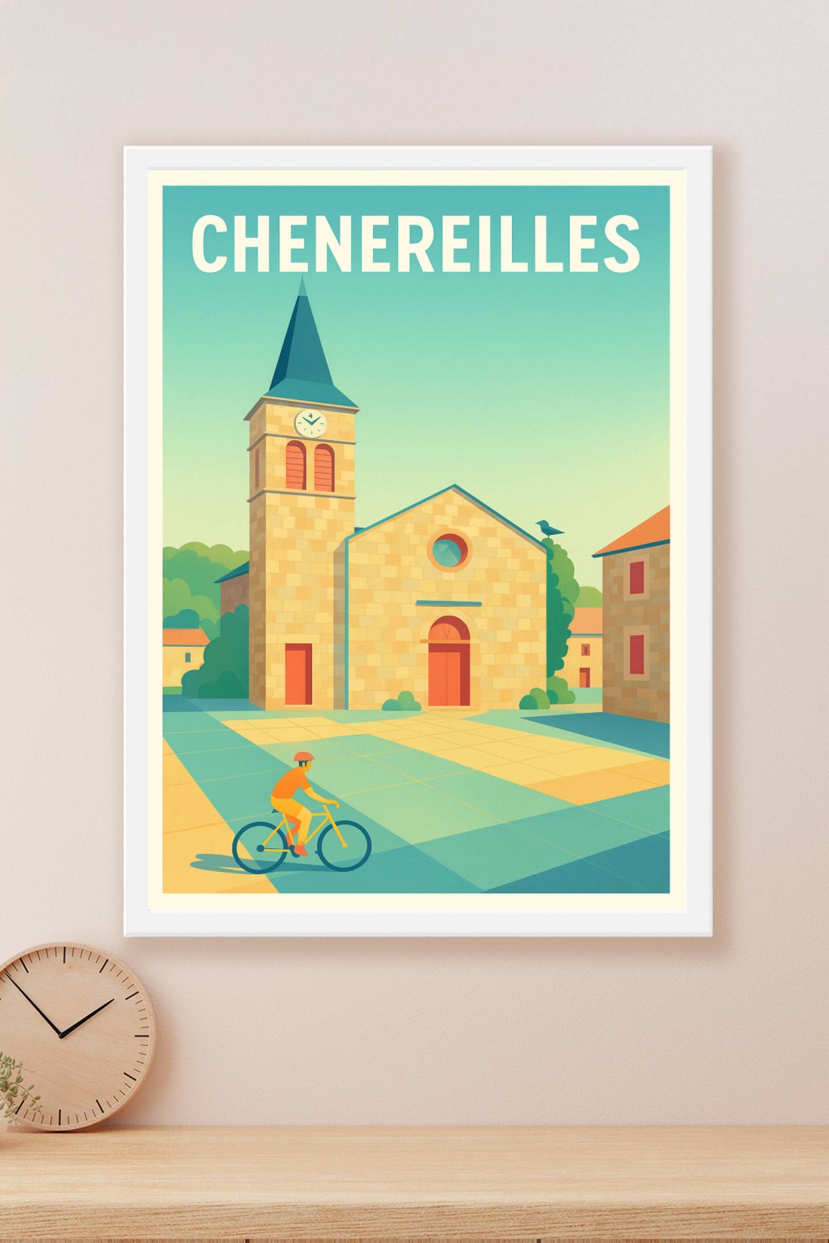 Affiche Cheneireilles — Charme et sérénité au cœur du village · poster d'art de Cheneireilles