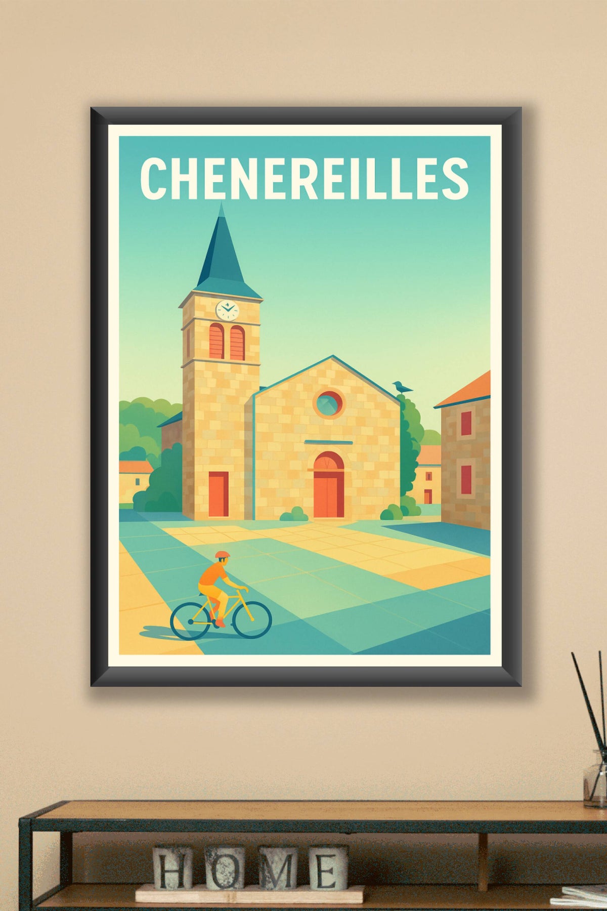 Affiche Cheneireilles — Charme et sérénité au cœur du village · poster d'art de Cheneireilles
