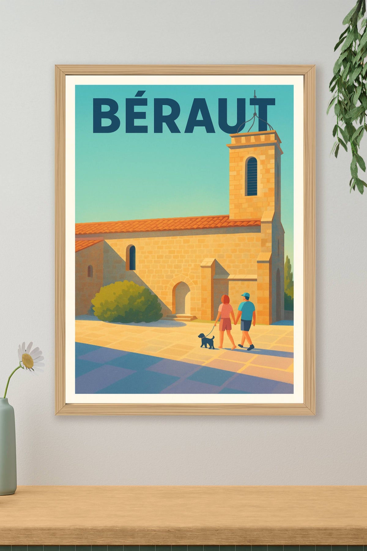 Affiche Béraut — Charme et douceur sous le soleil d'Occitanie · poster d'art de Béraut