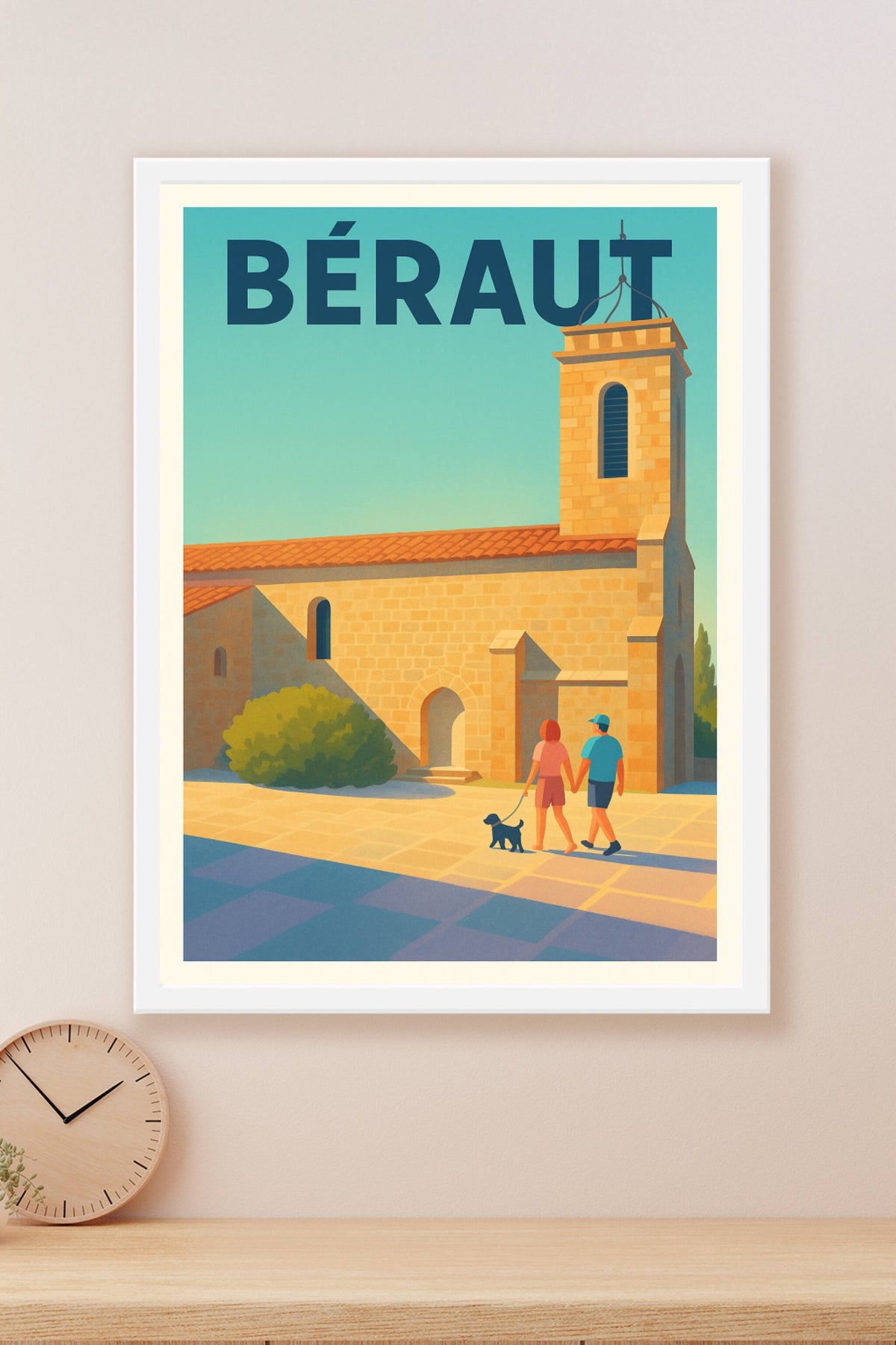 Affiche Béraut — Charme et douceur sous le soleil d'Occitanie · poster d'art de Béraut