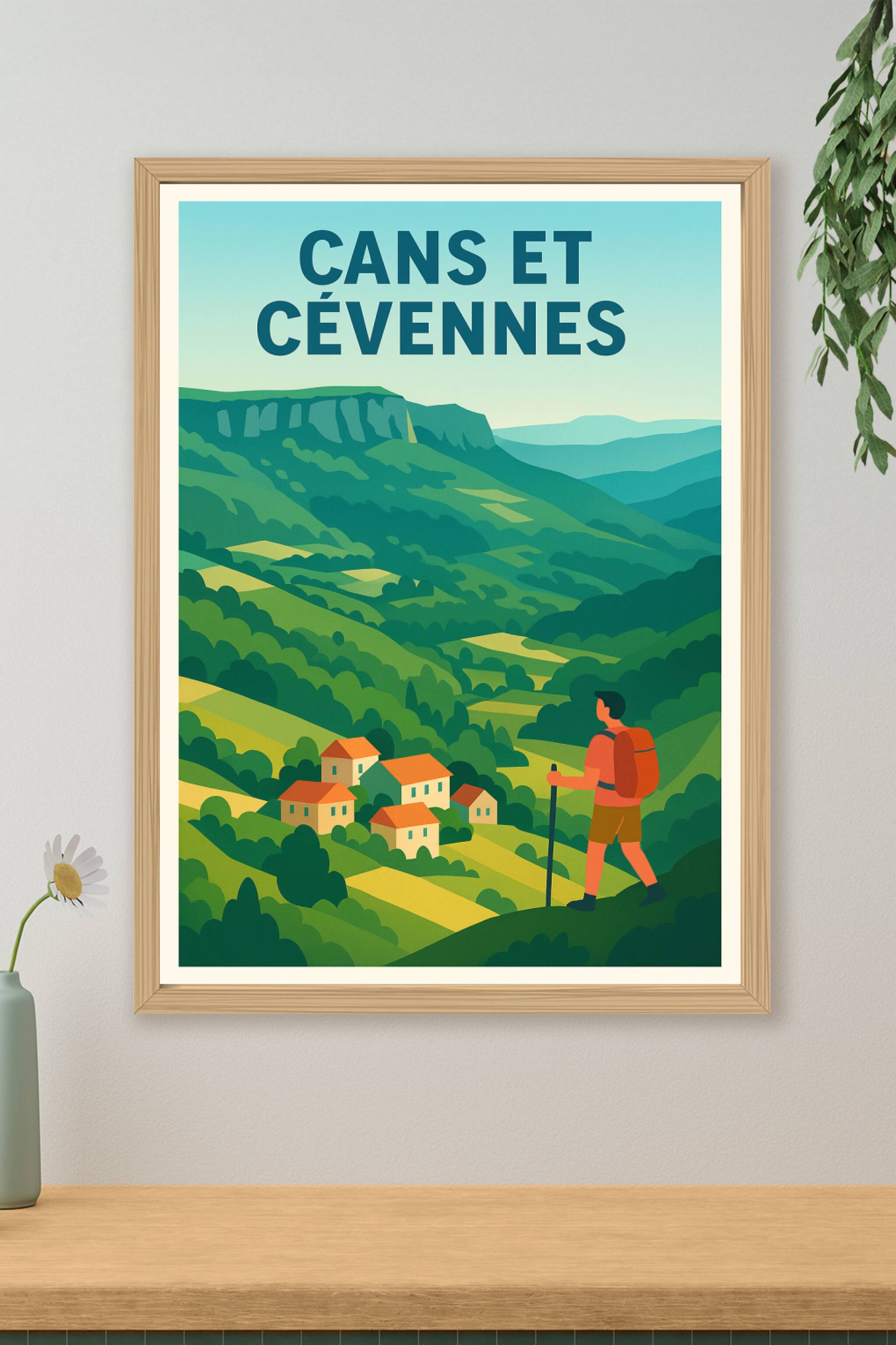 Affiche de Çans et Cévennes - Échappée verte en pleine nature
