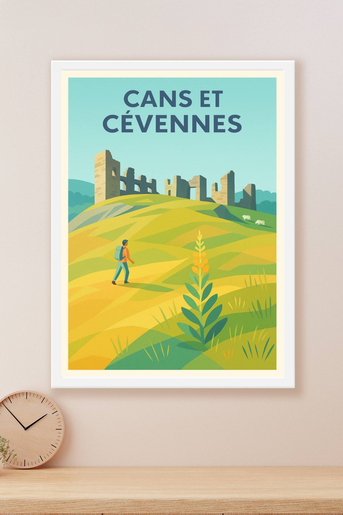 Affiche Cans et Cévennes — Évasion et randonnée au cœur des ruines · poster d'art de Cans et Cévennes