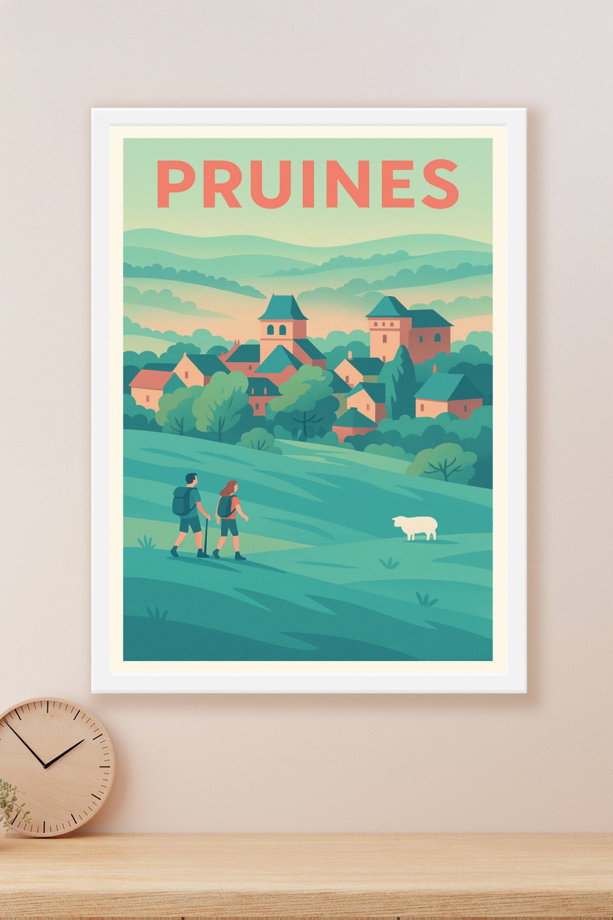 Affiche Pruines — Douceur et sérénité au cœur de la nature · poster d'art de Pruines