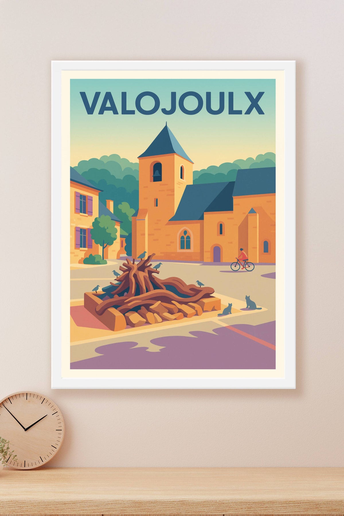 Affiche Valojoulx — Charme et sérénité en Dordogne · poster d'art de Valojoulx