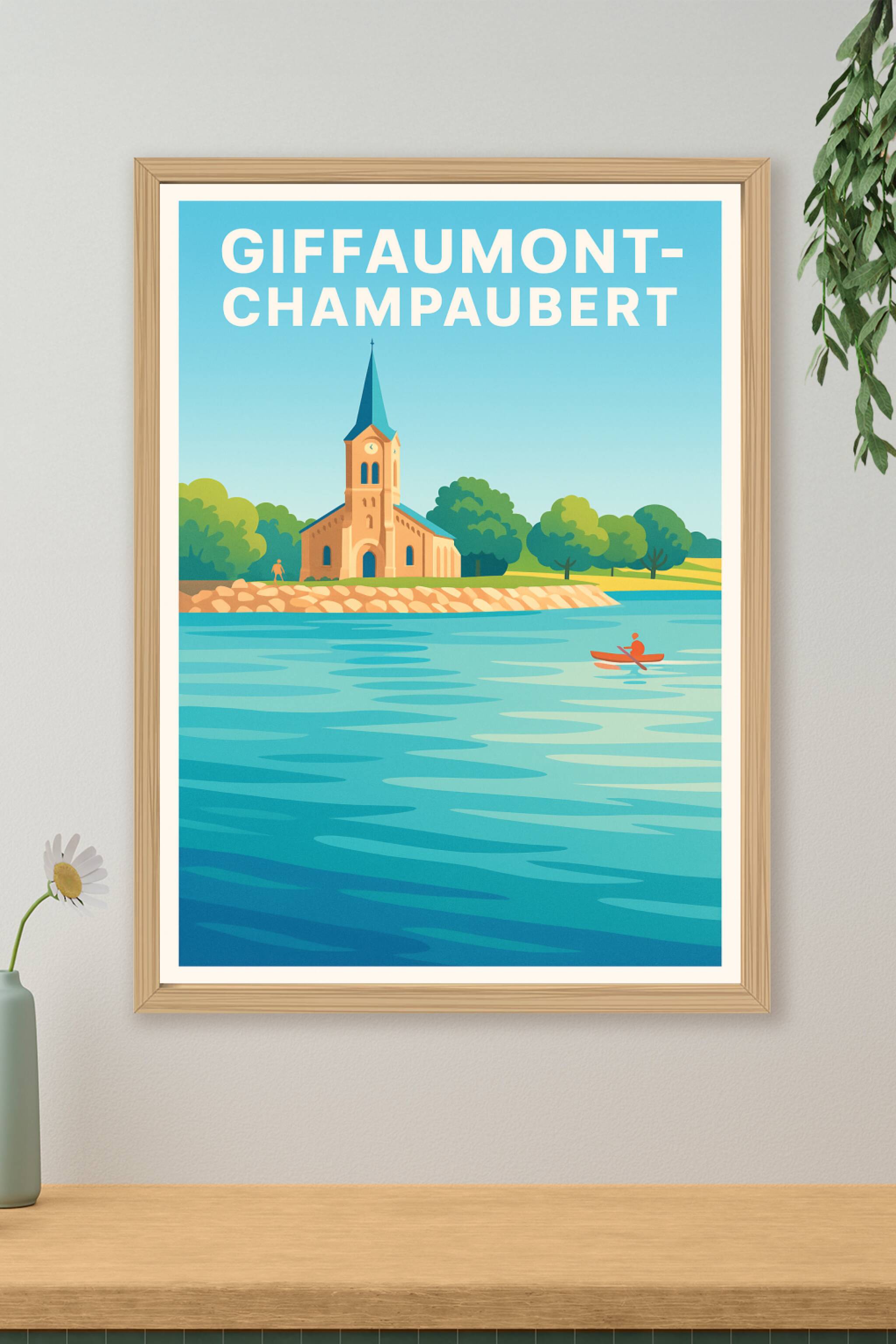 Affiche de Giffaumont-Champaubert - Sérénité au bord de l'eau