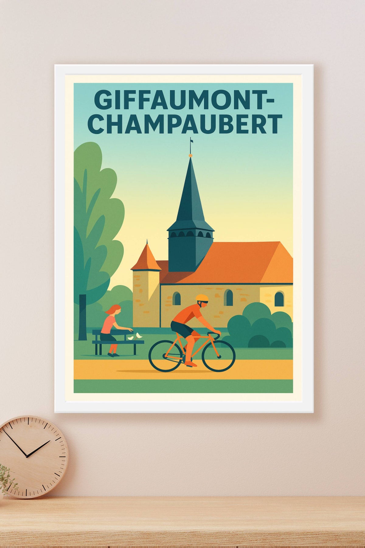 Affiche Giffaumont-Champaubert — L'élégance champêtre à votre portée · poster d'art de Giffaumont-Champaubert