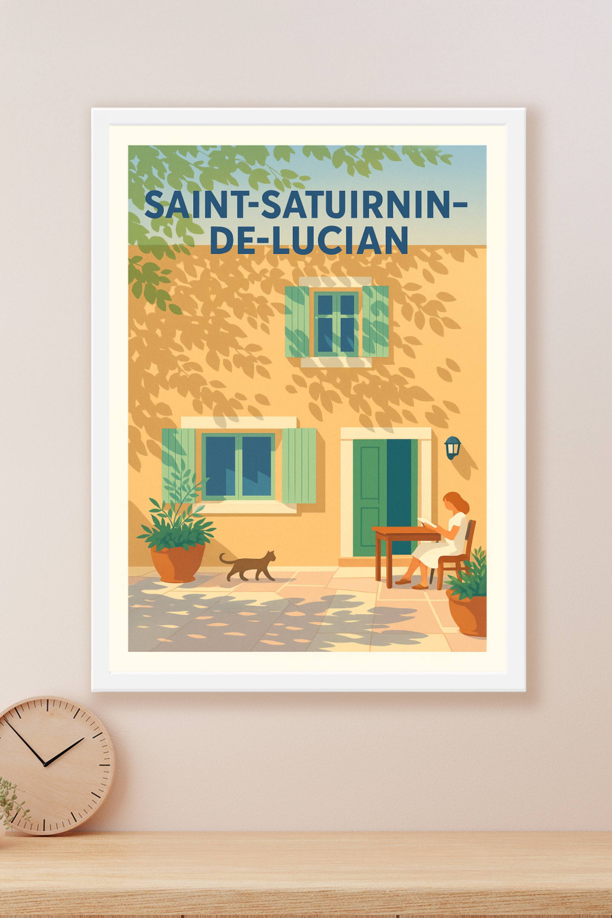 Affiche Puy-Sanières — Évasion nature au cœur des paysages alpins · poster d'art de Puy-Sanières