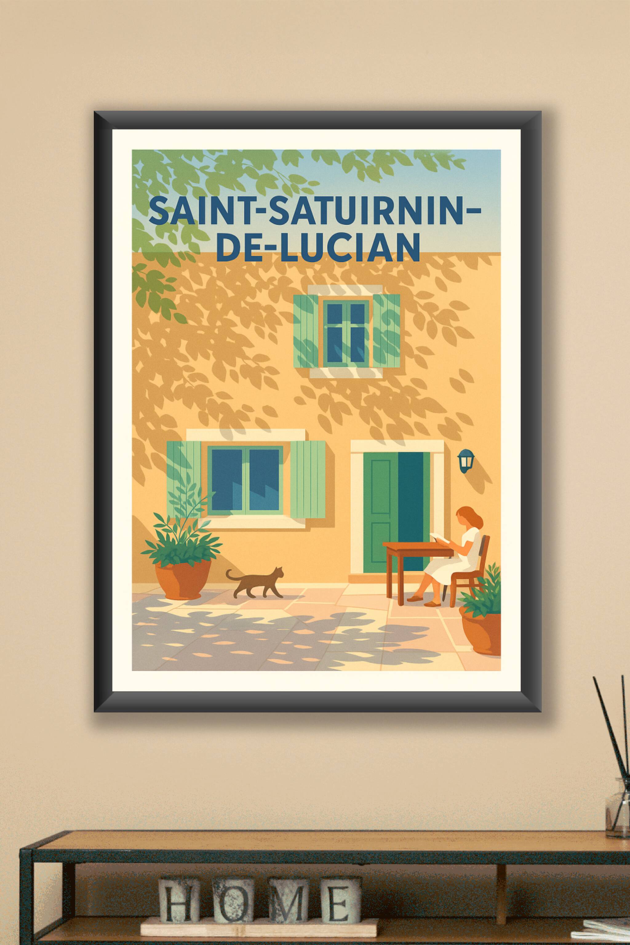 Affiche Puy-Sanières — Évasion nature au cœur des paysages alpins · poster d'art de Puy-Sanières