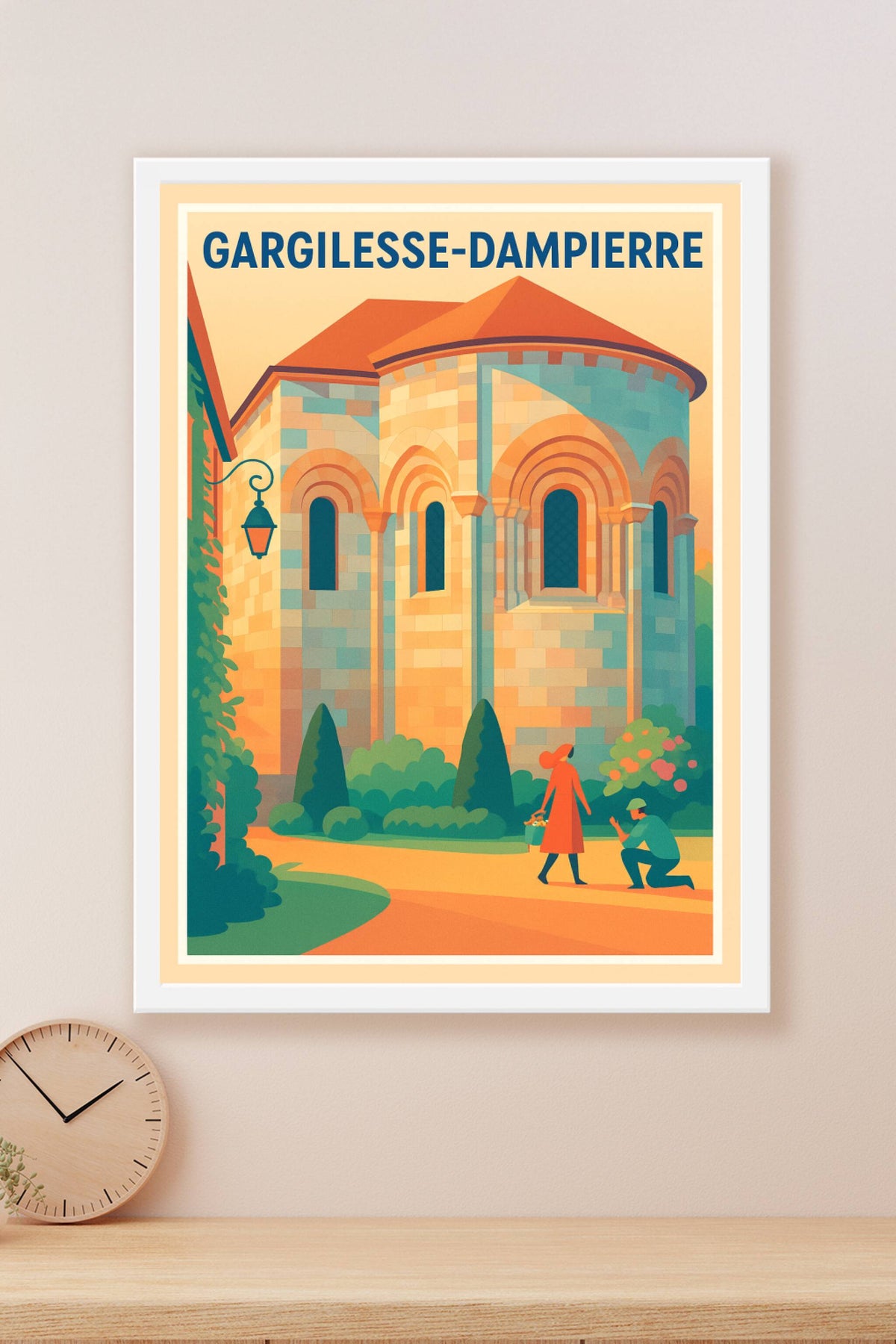 Affiche Gargilesse-Dampierre — Charme et sérénité en Berry · poster d'art de Gargilesse-Dampierre