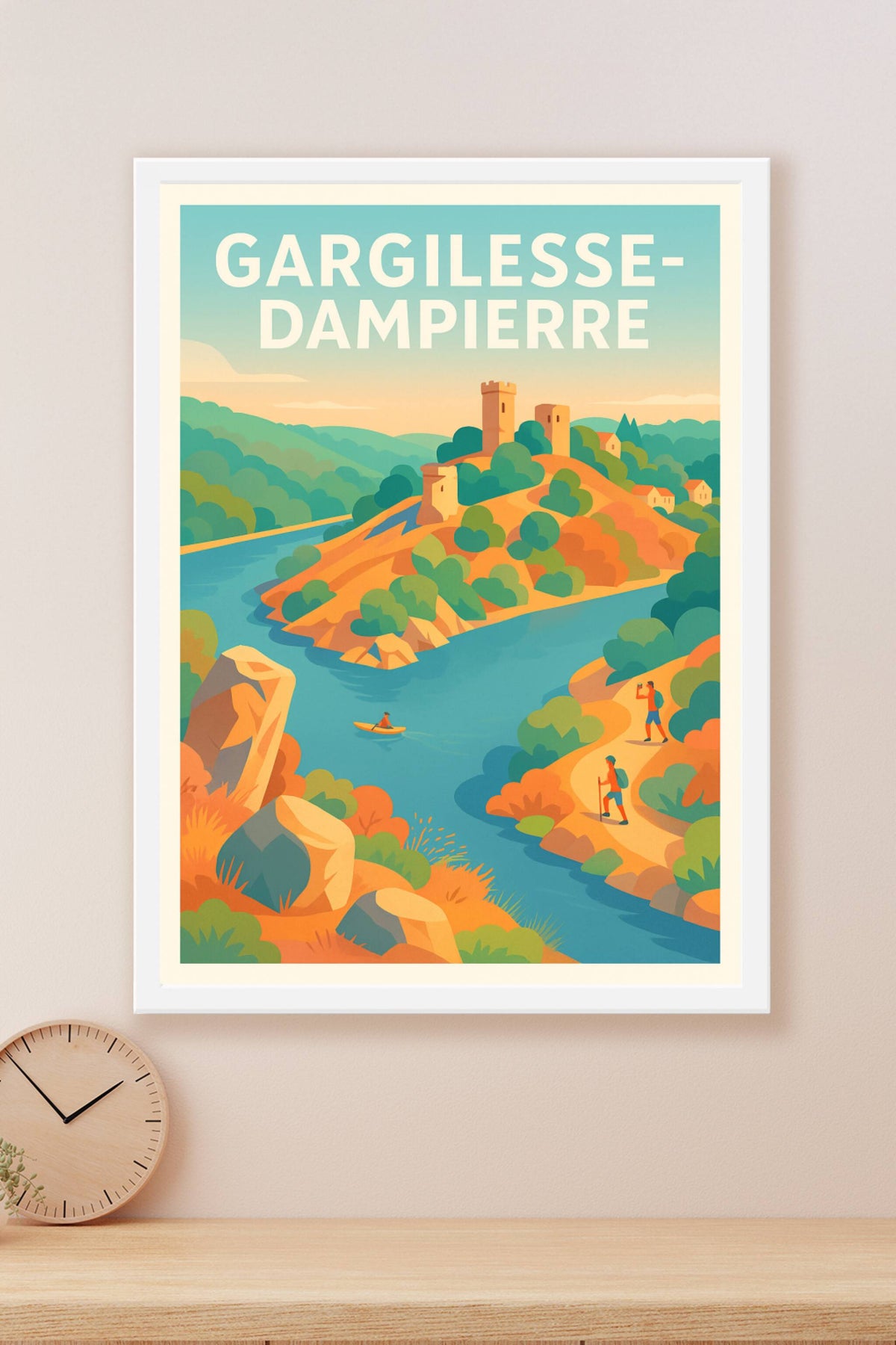 Affiche Gargilesse-Dampierre — Escapade bucolique au cœur de la nature · poster d'art de Gargilesse-Dampierre