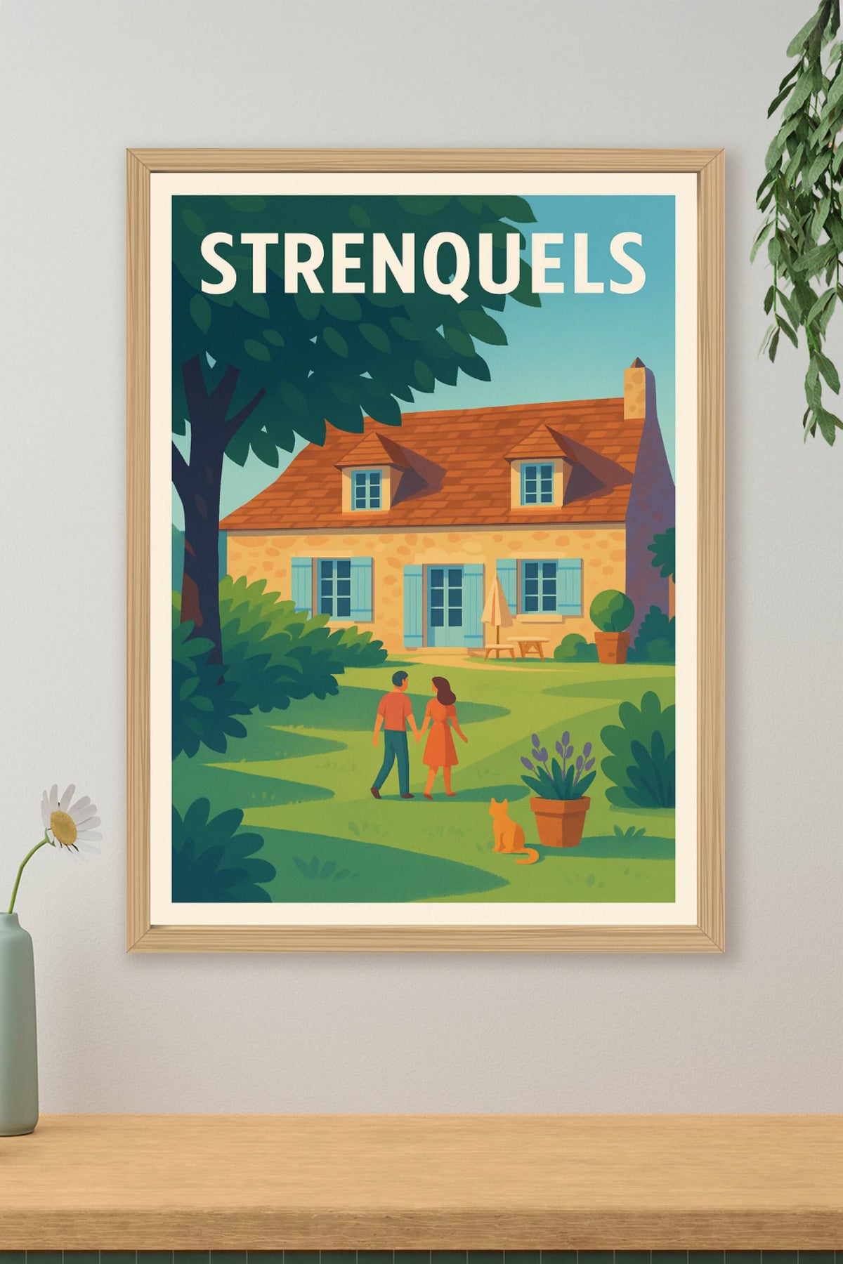 Affiche Strenquels — Charme et Sérénité en Campagne · poster d'art de Strenquels