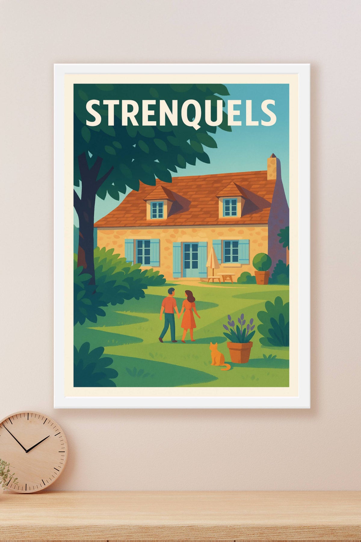 Affiche Strenquels — Charme et Sérénité en Campagne · poster d'art de Strenquels