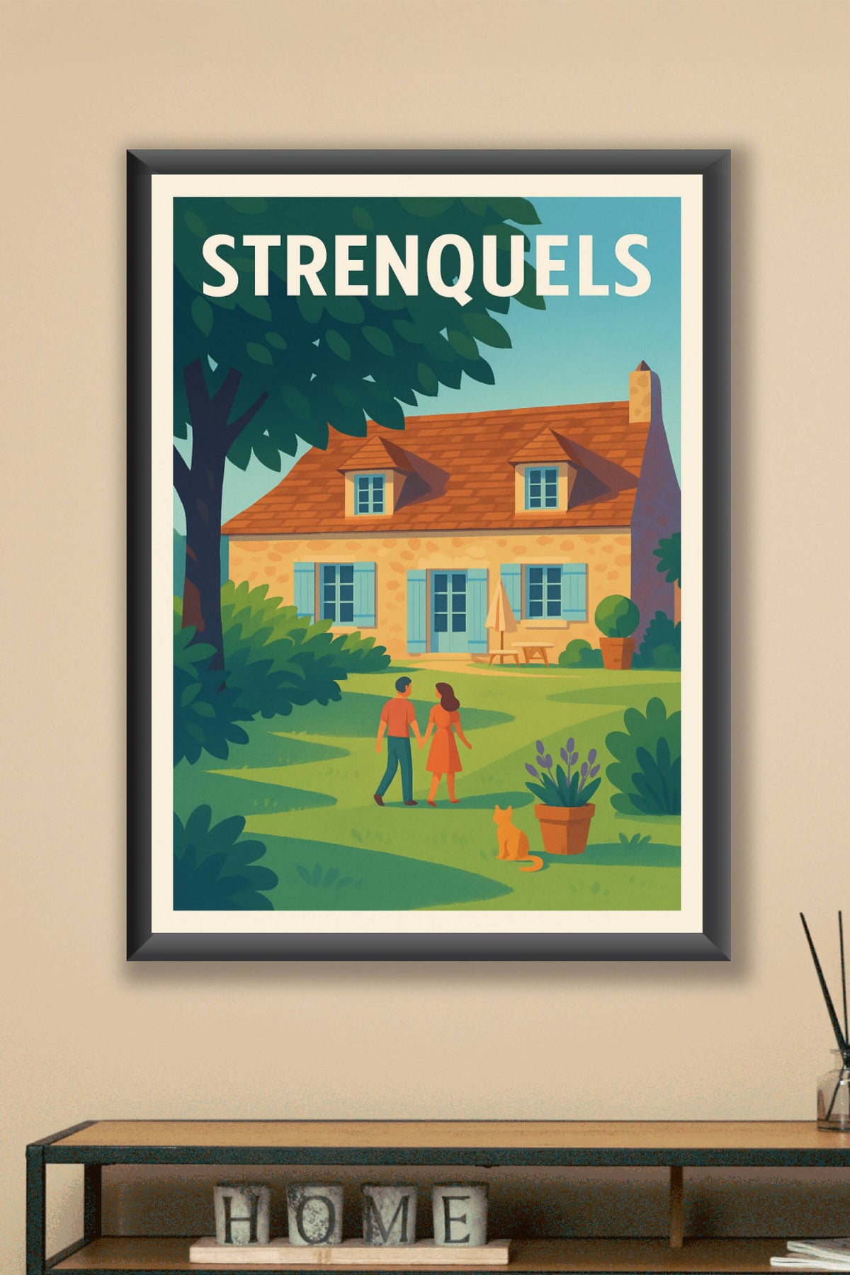 Affiche Strenquels — Charme et Sérénité en Campagne · poster d'art de Strenquels