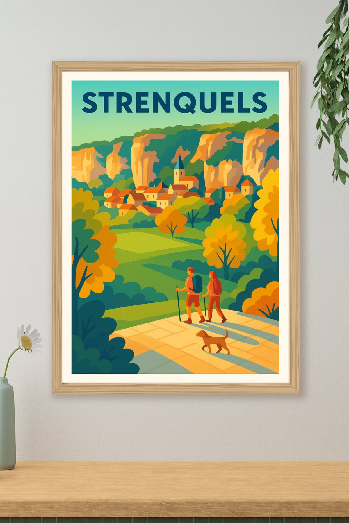 Affiche Strenquels — Escapade nature au cœur des paysages pittoresques · poster d'art de Strenquels