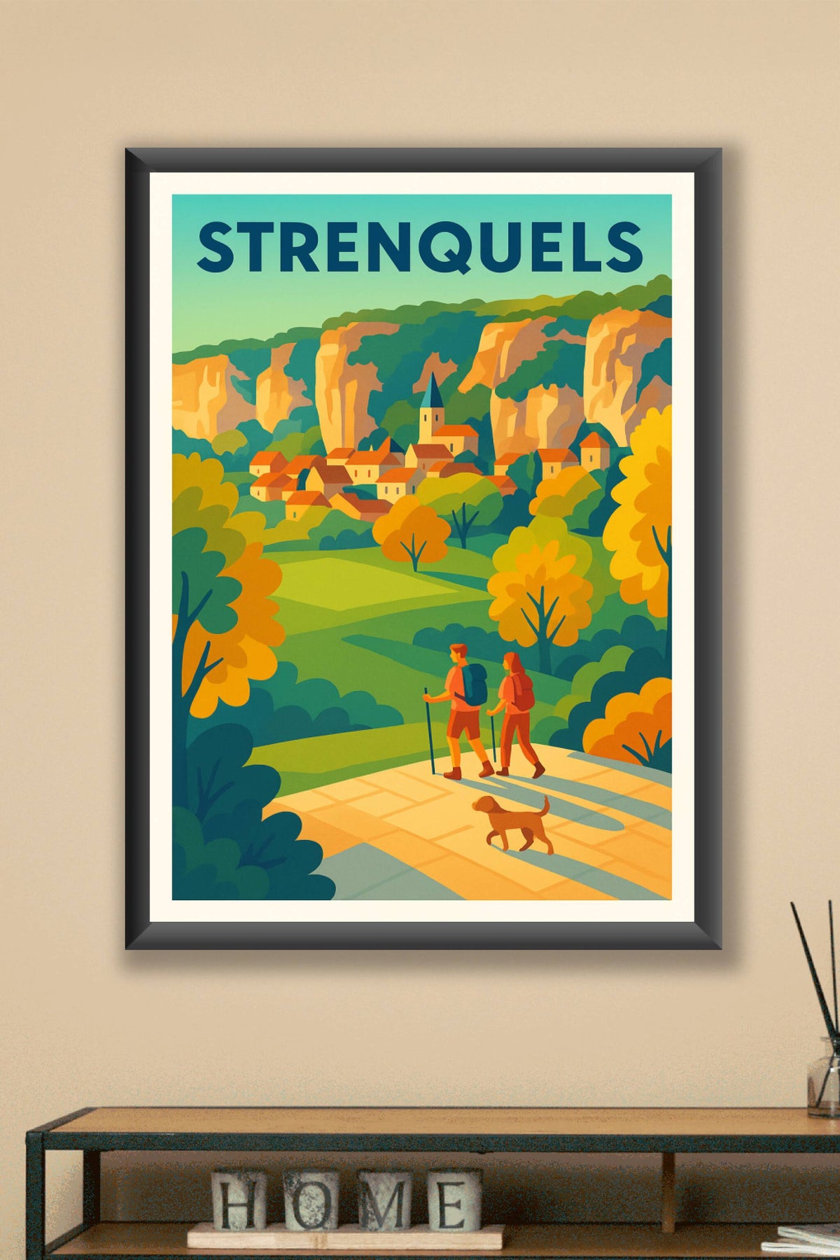 Affiche Strenquels — Escapade nature au cœur des paysages pittoresques · poster d'art de Strenquels