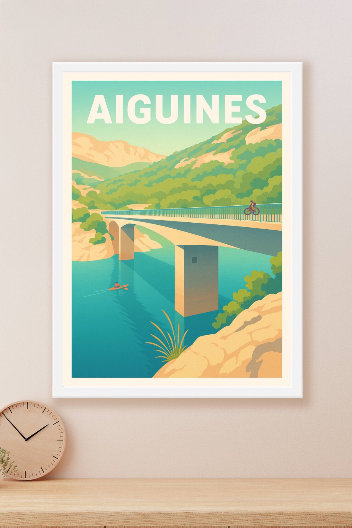 Affiche Aiguines — Échappée nature en Provence · poster d'art de Aiguines