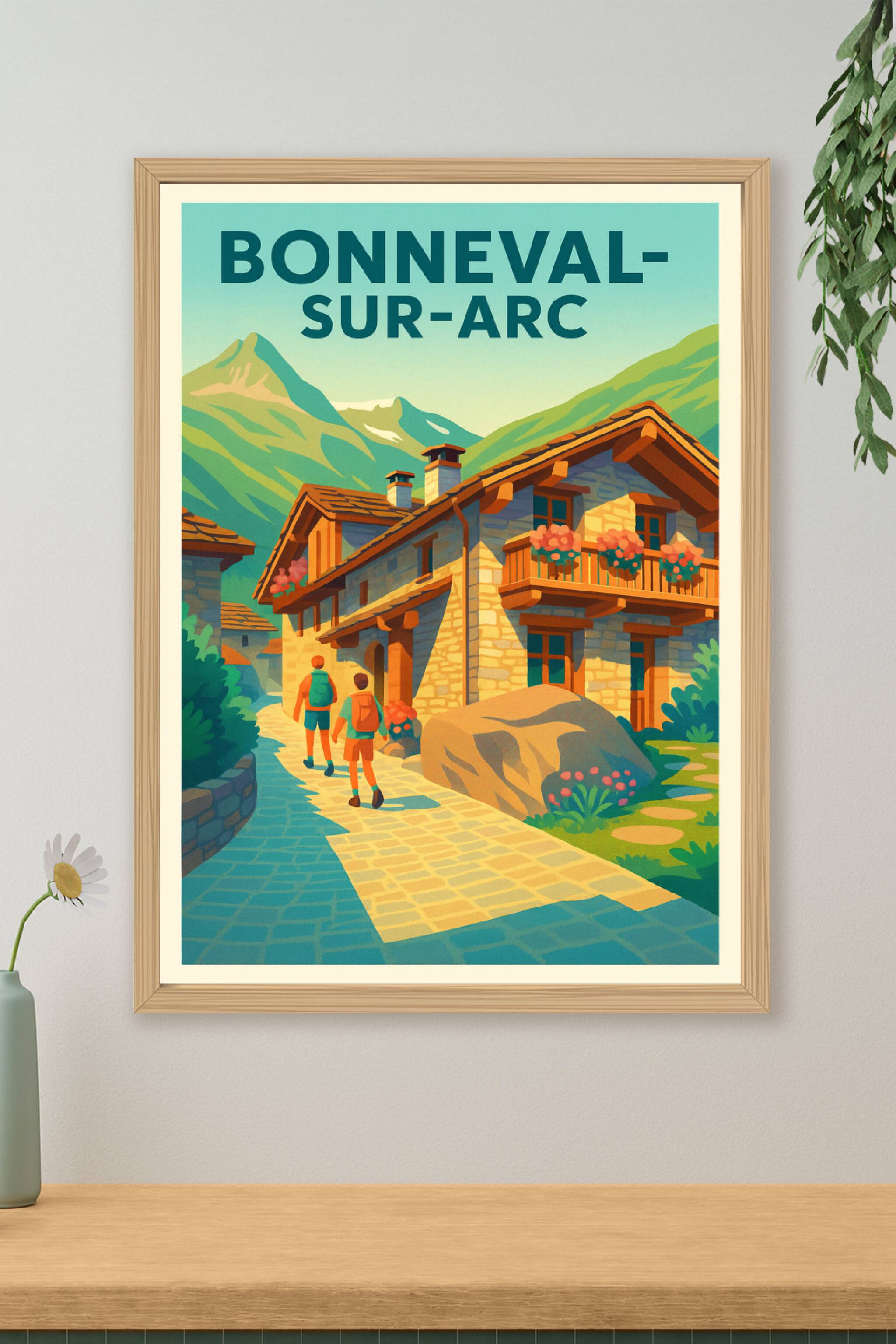 Affiche de Bonneval-sur-Arc - Charme authentique des Alpes