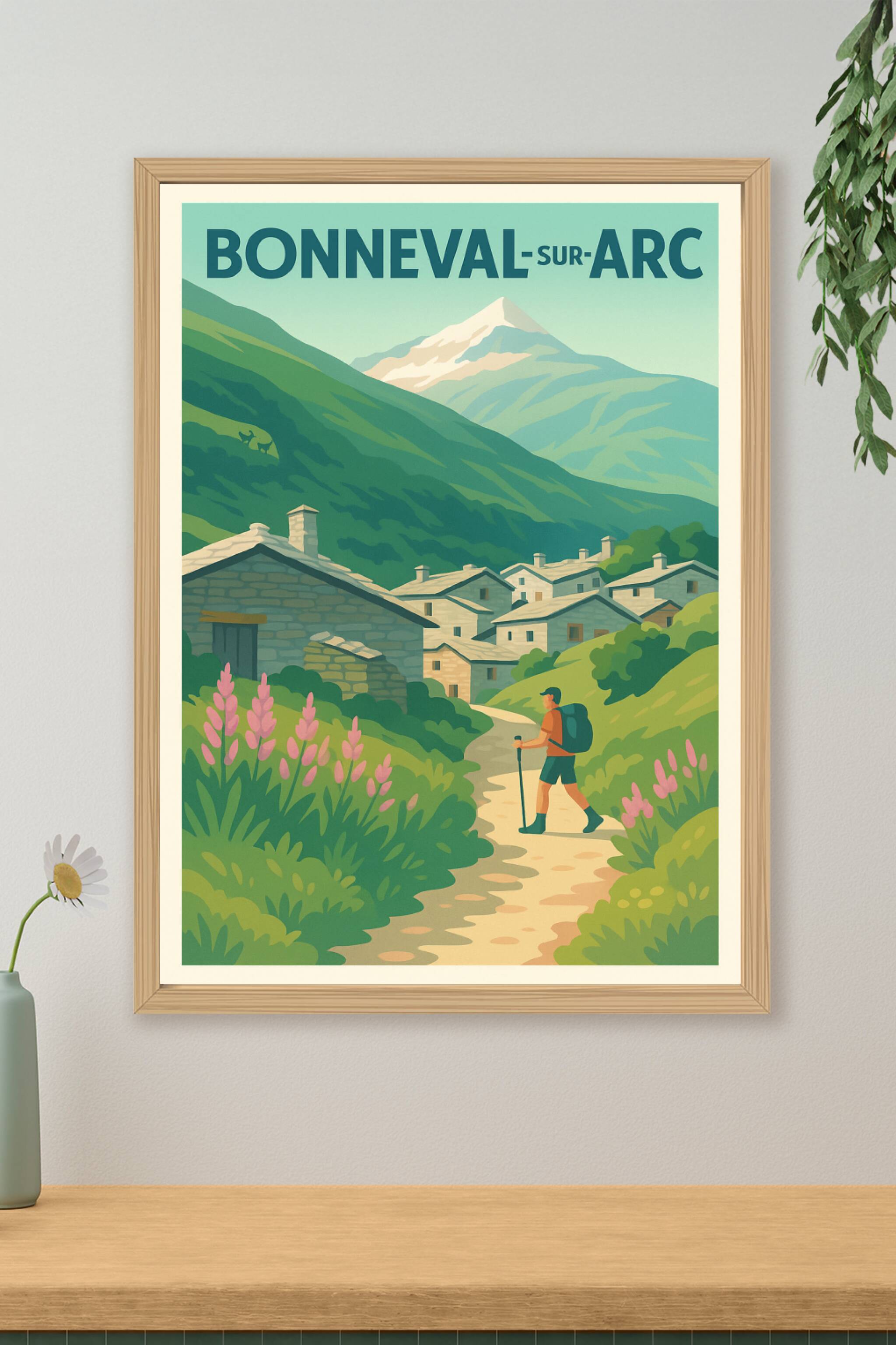 Affiche de Bonneval-sur-Arc - Évasion Montagnarde Authentique