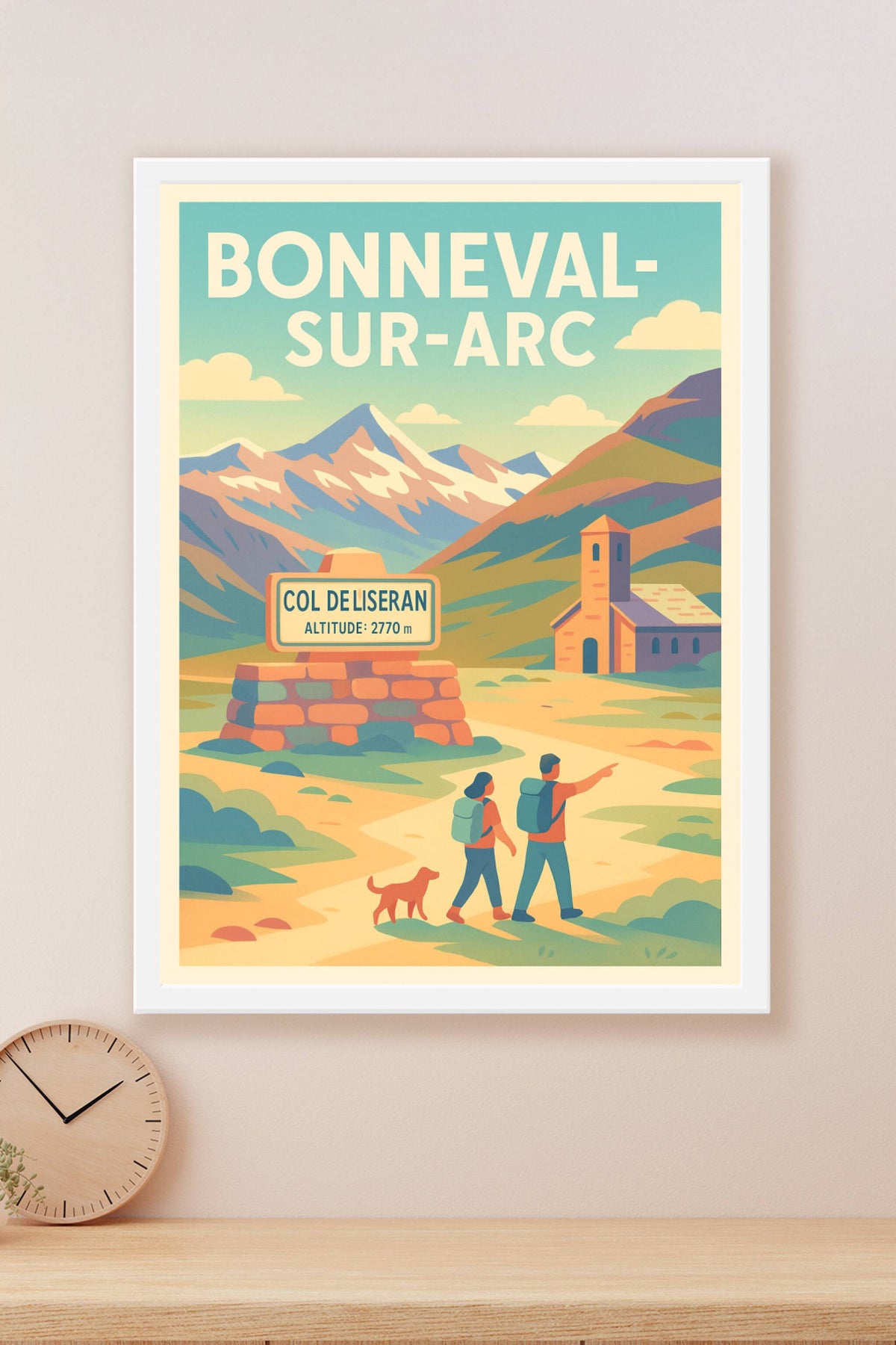 Affiche Bonneval-sur-Arc — Évasion au cœur des montagnes alpines · poster d'art de Bonneval-sur-Arc