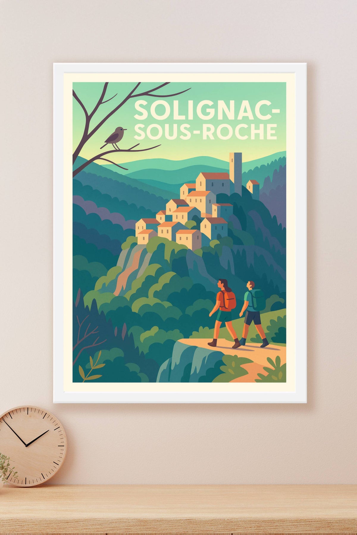 Affiche Solignac-sous-Roche — L'escapade nature au cœur du Vercors · poster d'art de Solignac-sous-Roche