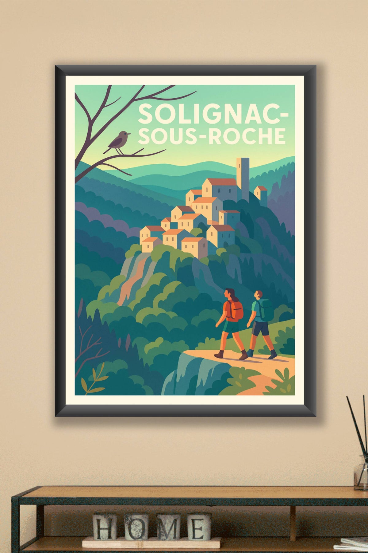 Affiche Solignac-sous-Roche — L'escapade nature au cœur du Vercors · poster d'art de Solignac-sous-Roche